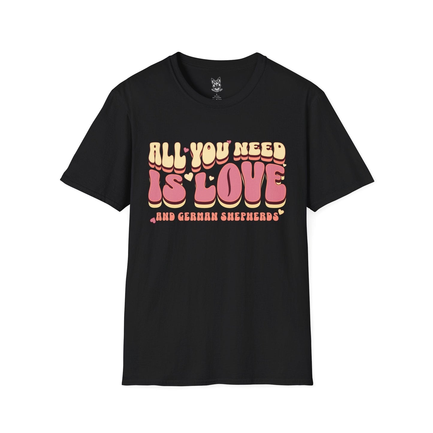 T-Shirt Black / S All You Need Is Love – Wholesome German Shepherd T-Shirt (UK)