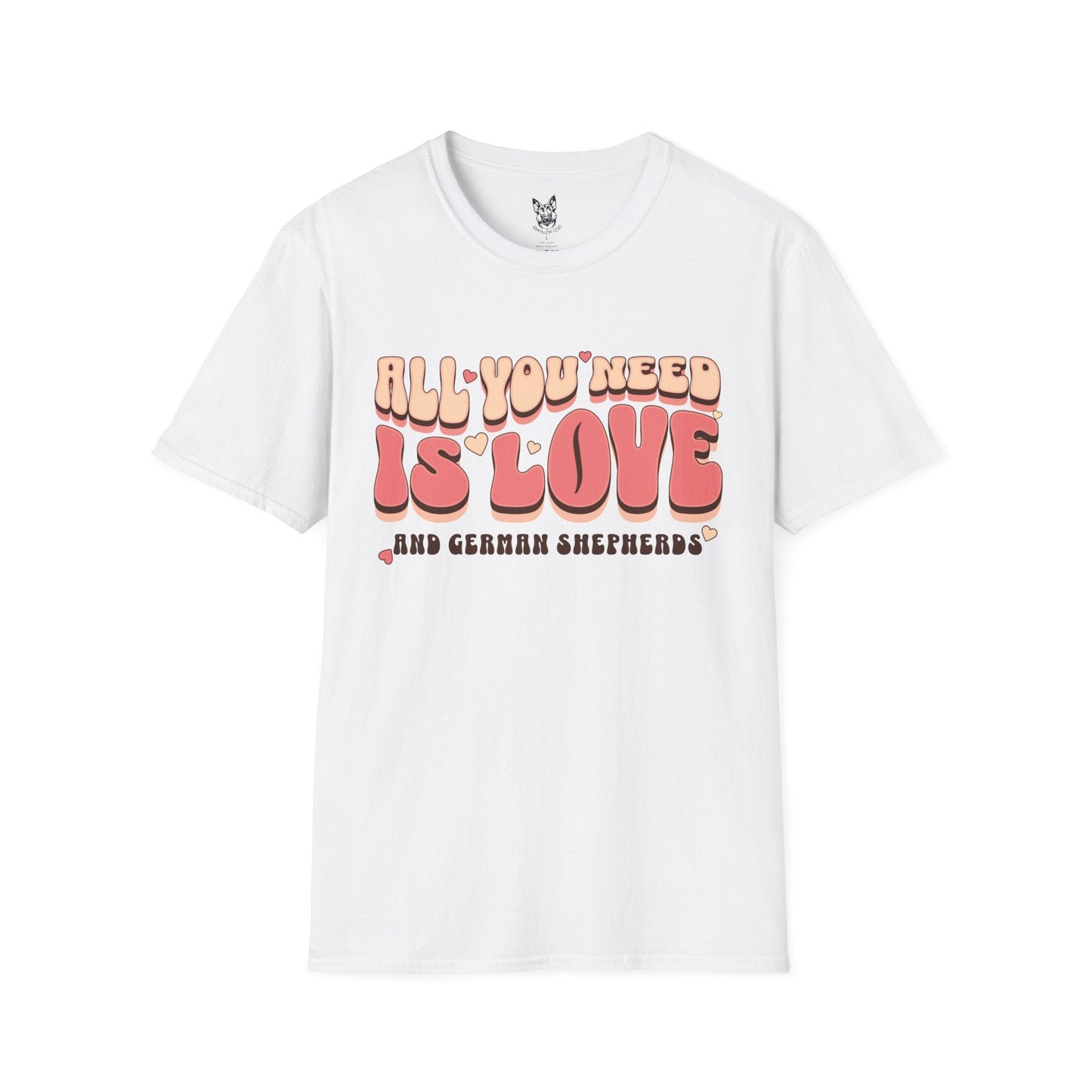 T-Shirt White / S All You Need Is Love – Wholesome German Shepherd T-Shirt (UK)