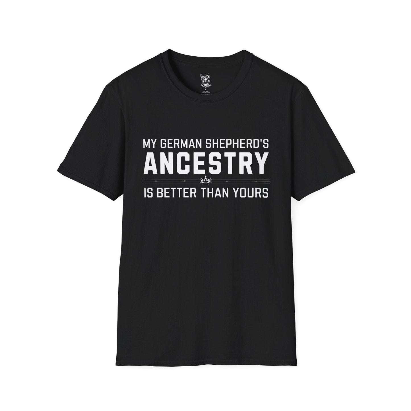 T-Shirt Black / S Ancestry Flex – Sassy German Shepherd T-Shirt (UK)