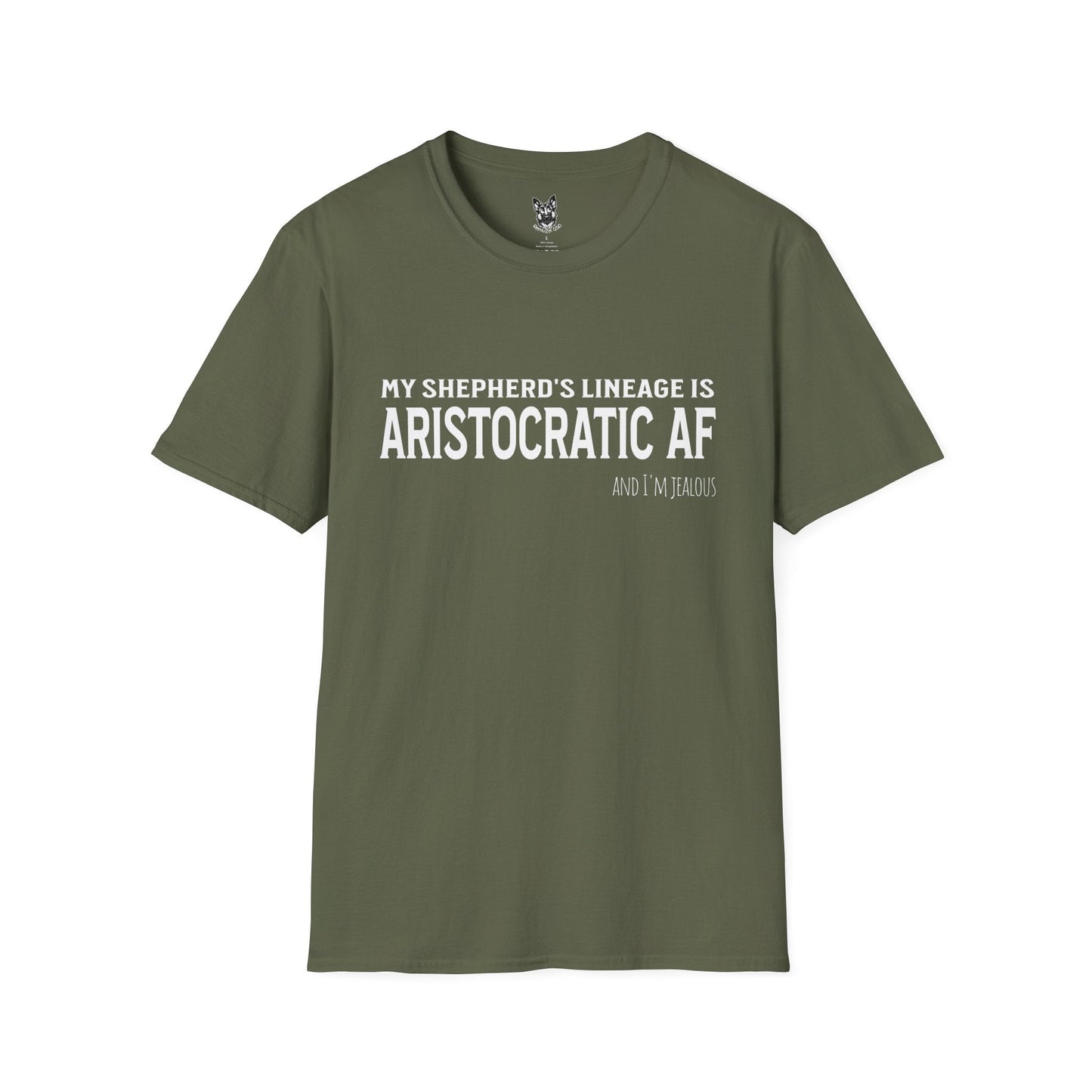 T-Shirt Military Green / S Aristocratic AF – Royal German Shepherd T-Shirt (UK)