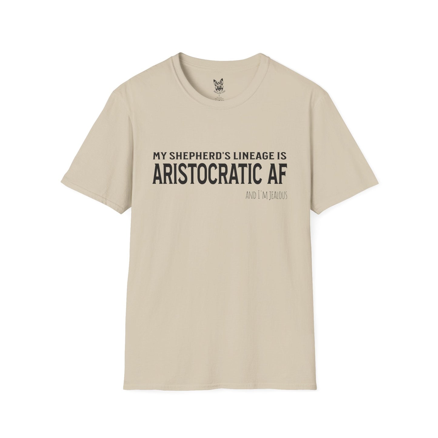 T-Shirt Sand / S Aristocratic AF – Royal German Shepherd T-Shirt (UK)