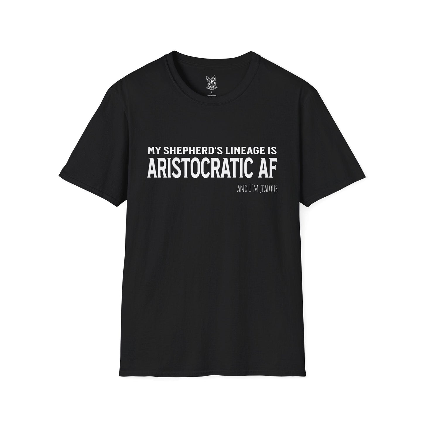 T-Shirt Black / S Aristocratic AF – Royal German Shepherd T-Shirt (UK)