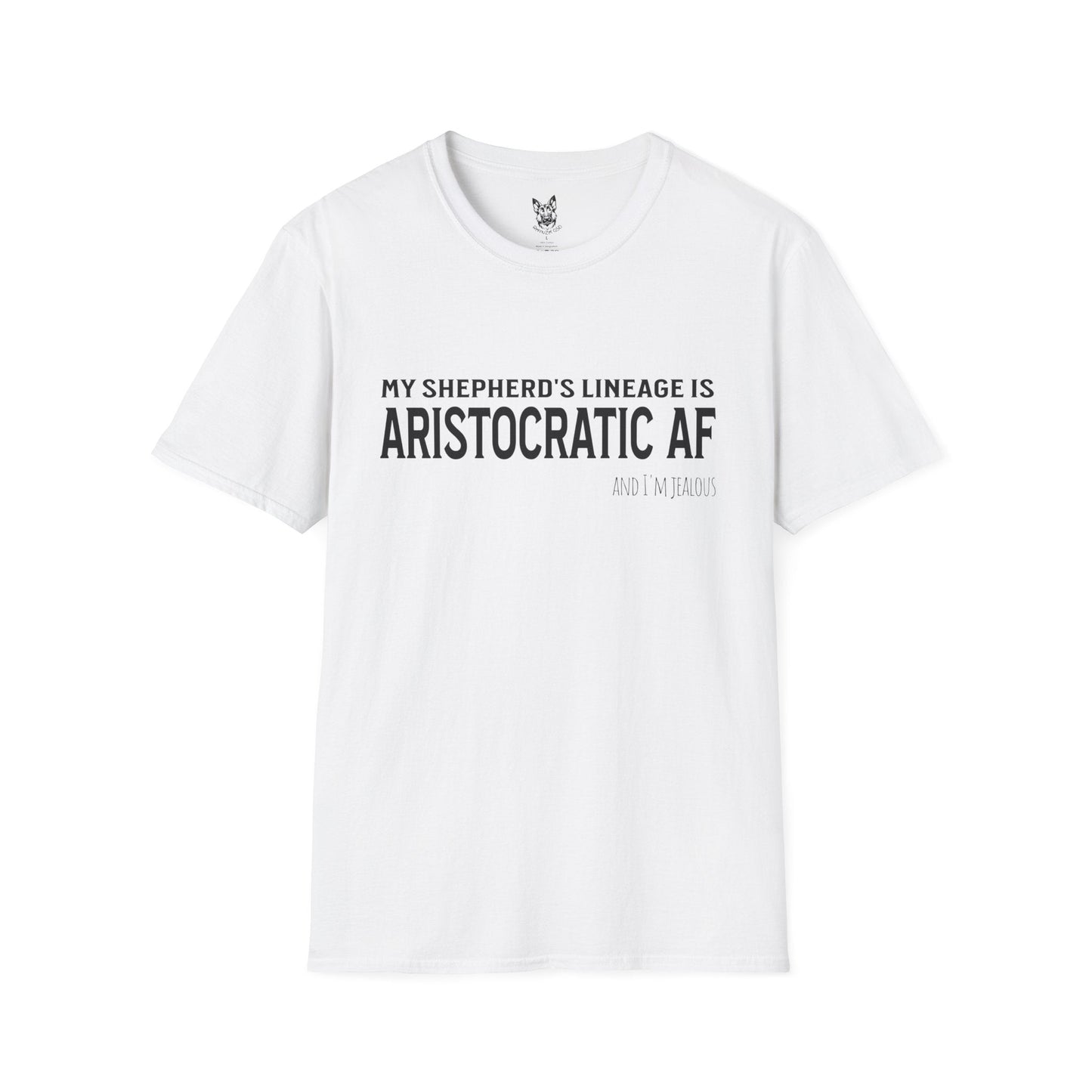 T-Shirt White / S Aristocratic AF – Royal German Shepherd T-Shirt (UK)