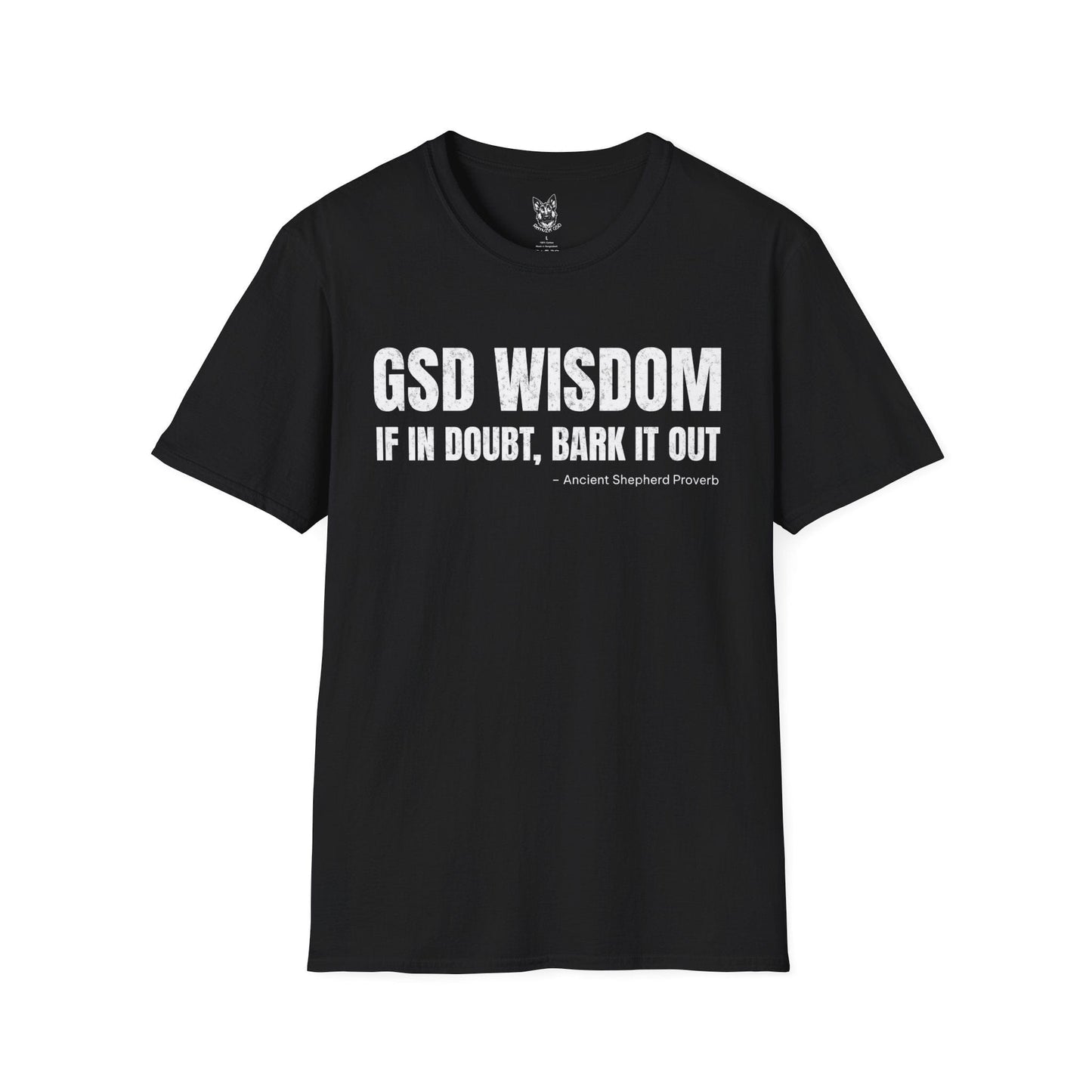 T-Shirt Black / S Bark It Out – Funny German Shepherd T-Shirt (UK)