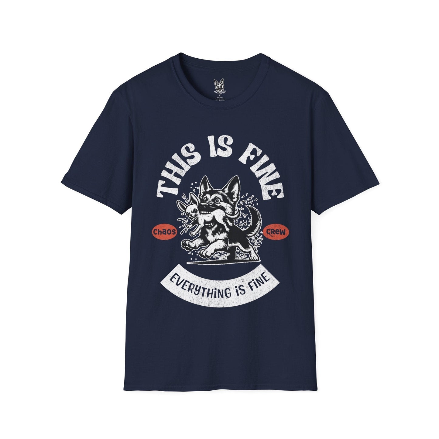 T-Shirt Navy / S Chaos Crew – Funny German Shepherd T-Shirt (UK)