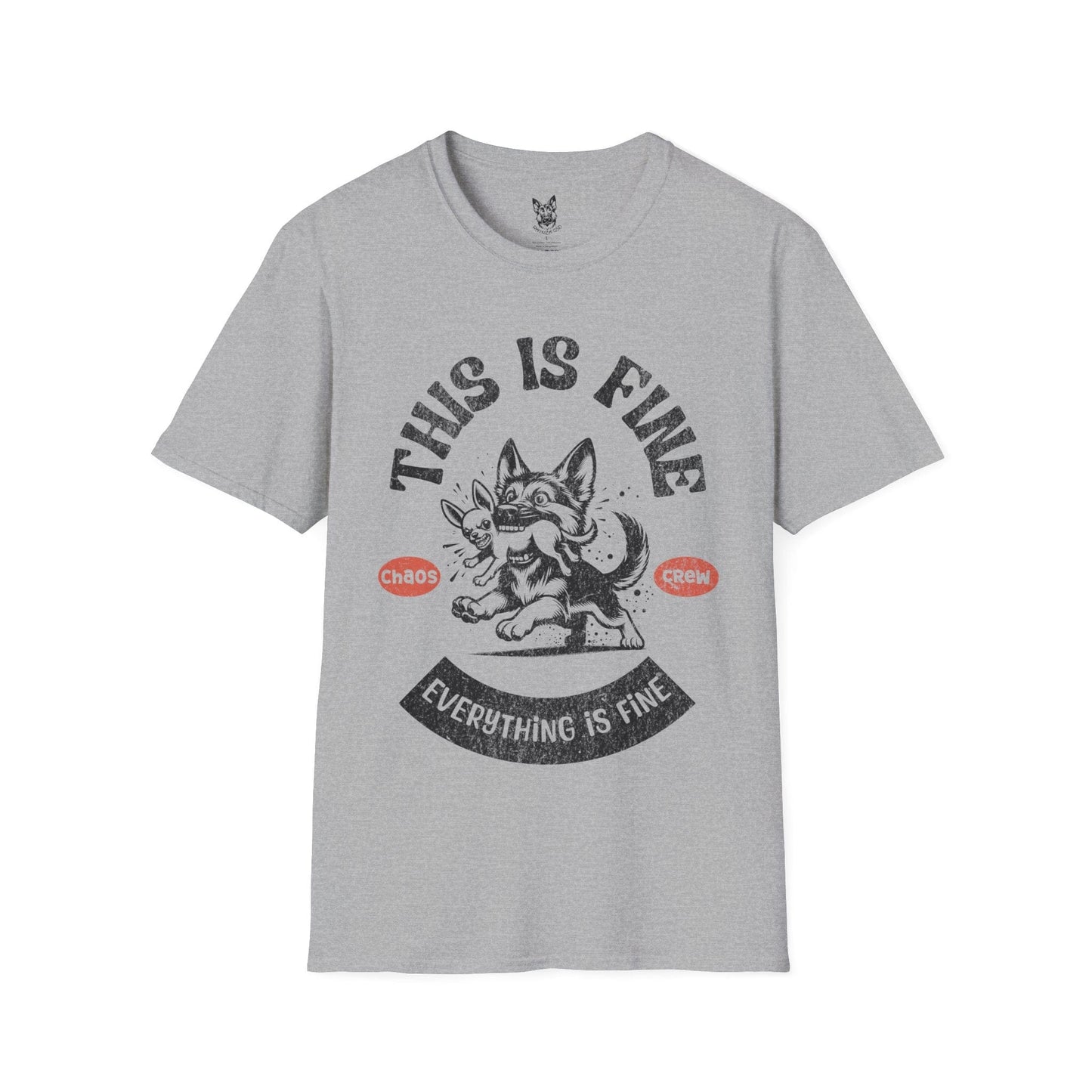 T-Shirt Sport Grey / S Chaos Crew – Funny German Shepherd T-Shirt (UK)