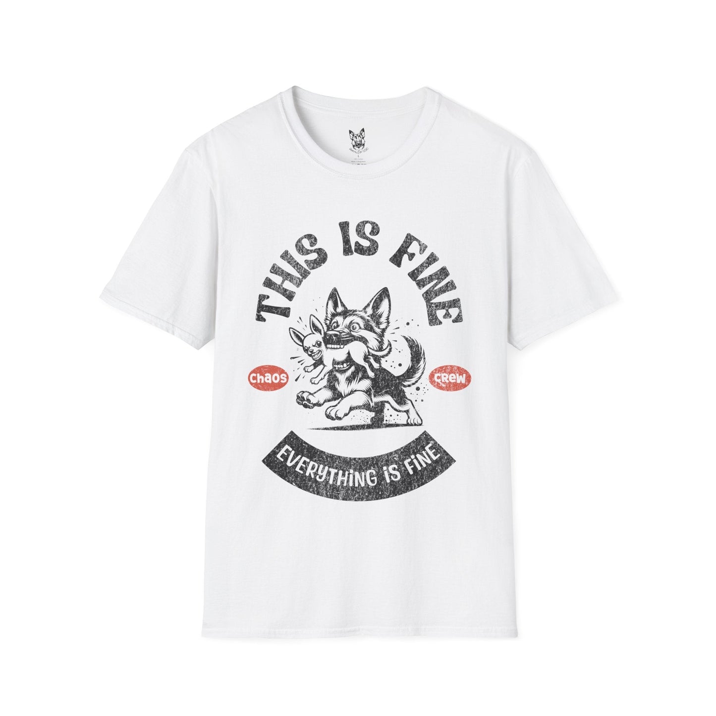 T-Shirt White / S Chaos Crew – Funny German Shepherd T-Shirt (UK)