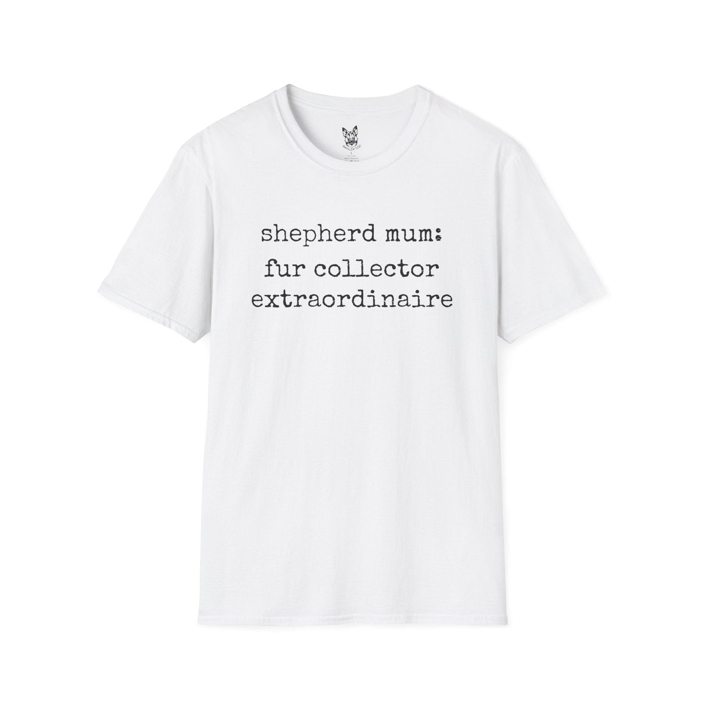 T-Shirt White / S Chief Fur Magnet – Funny German Shepherd T-Shirt (UK)