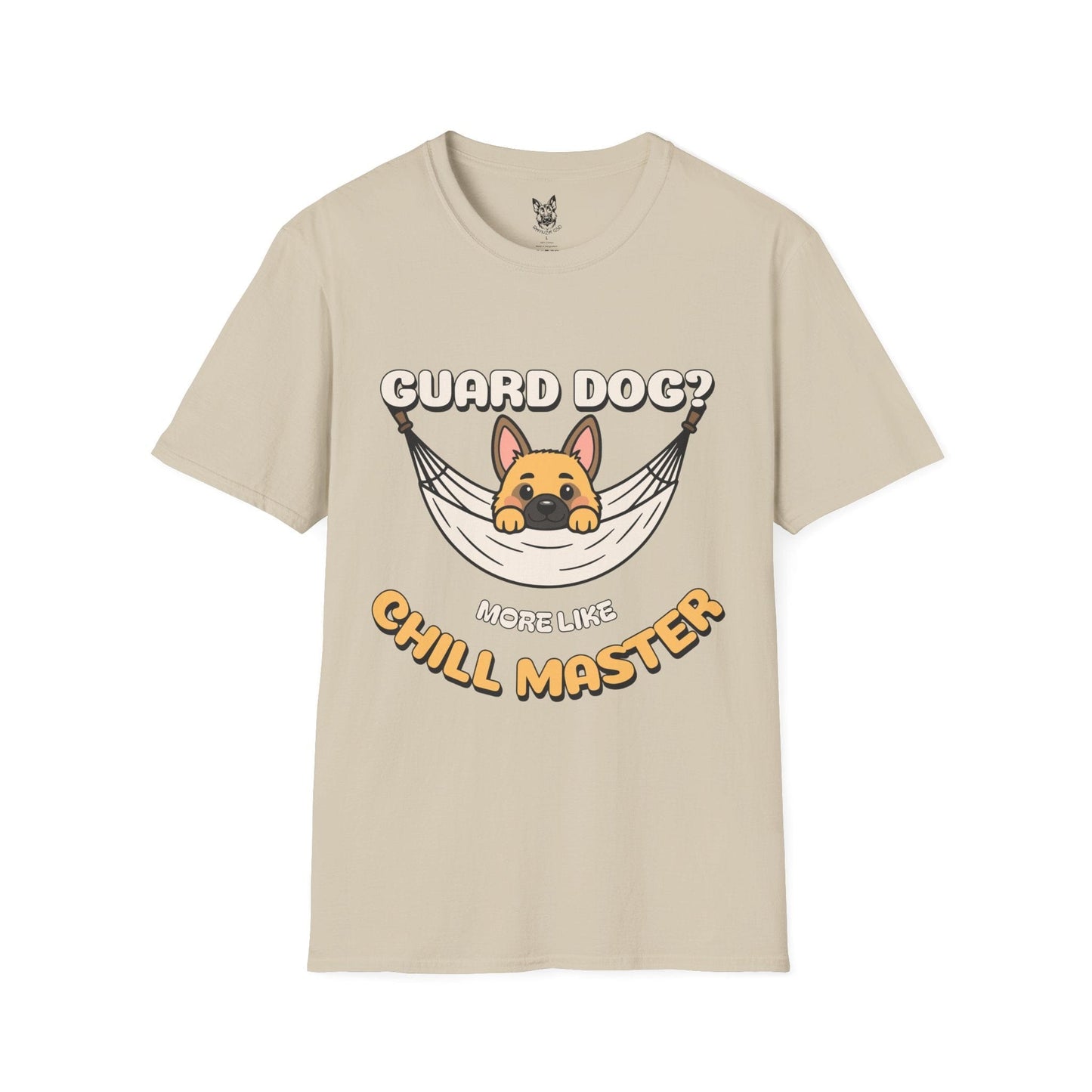 T-Shirt Sand / S Chill Master – Laid-Back German Shepherd T-Shirt (UK)