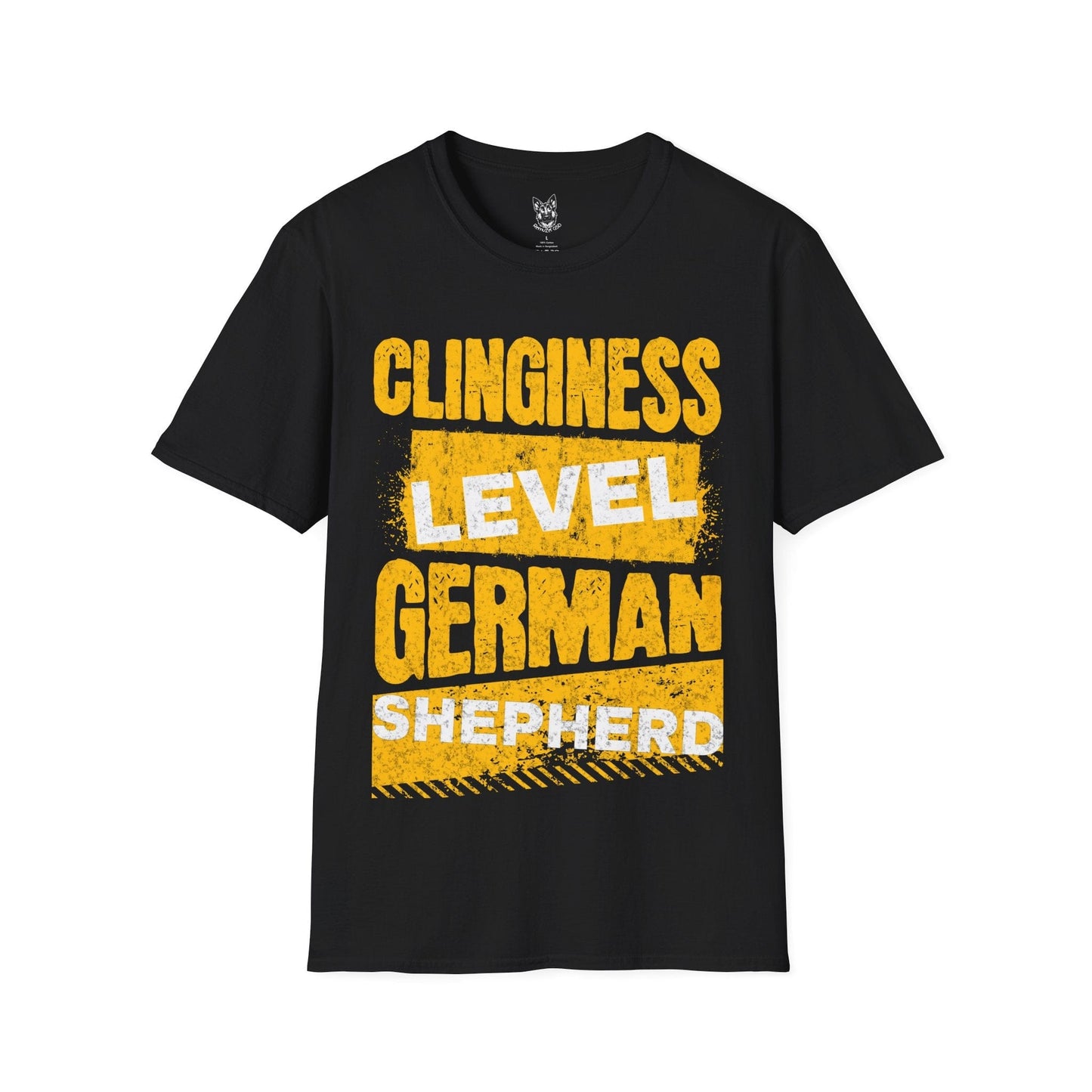 T-Shirt Black / S Clinginess Level: Velcro – Relatable German Shepherd T-Shirt (UK)