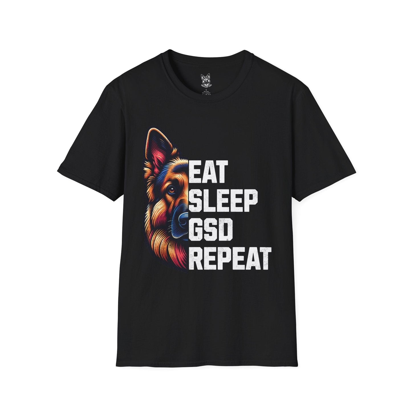 T-Shirt Black / S Eat. Sleep. GSD. Repeat. – Relatable German Shepherd T-Shirt (UK)