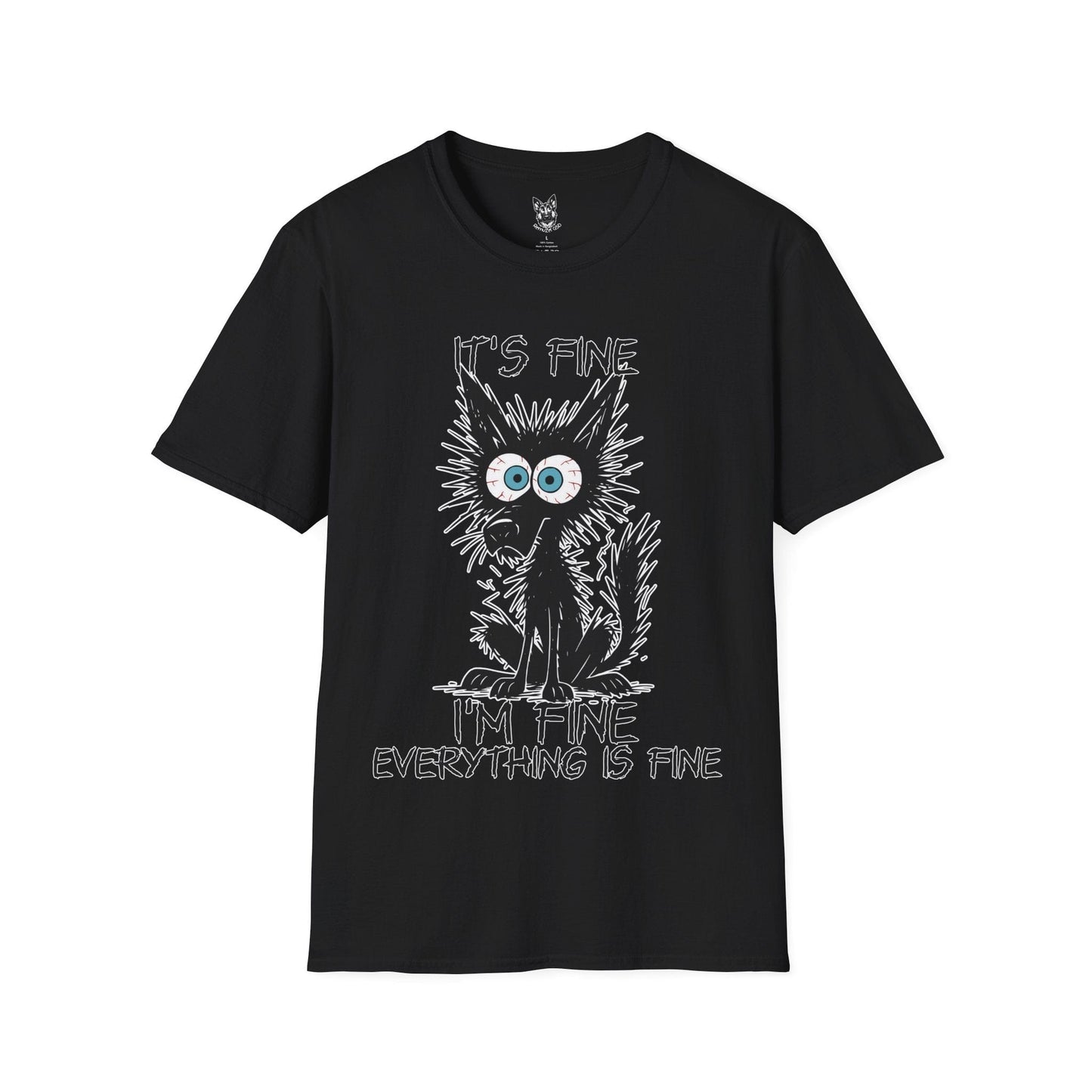 T-Shirt Black / S Everything Is Fine-ish – Funny German Shepherd T-Shirt (UK)