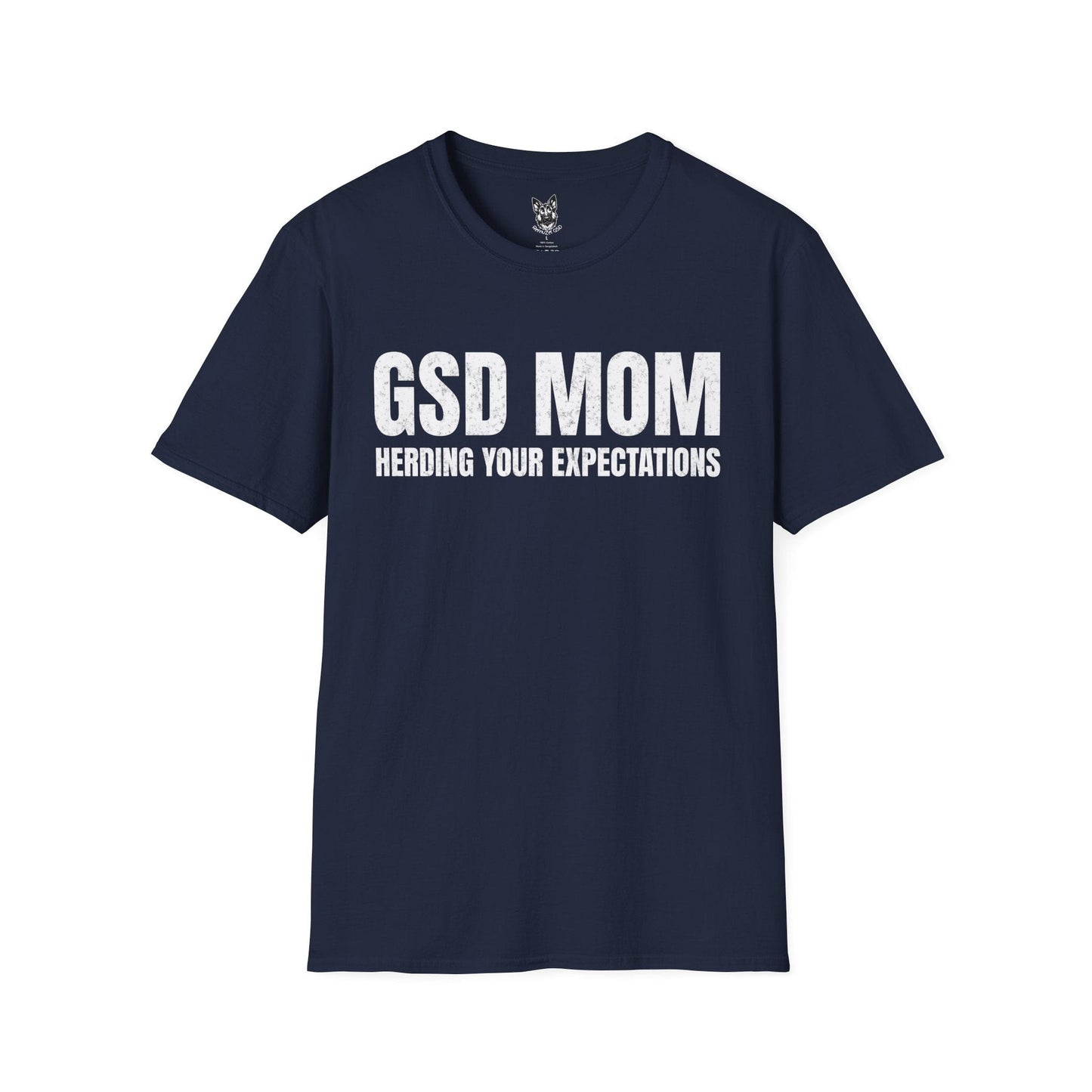 T-Shirt Navy / S Expectation Herder – Relatable German Shepherd T-Shirt (UK)