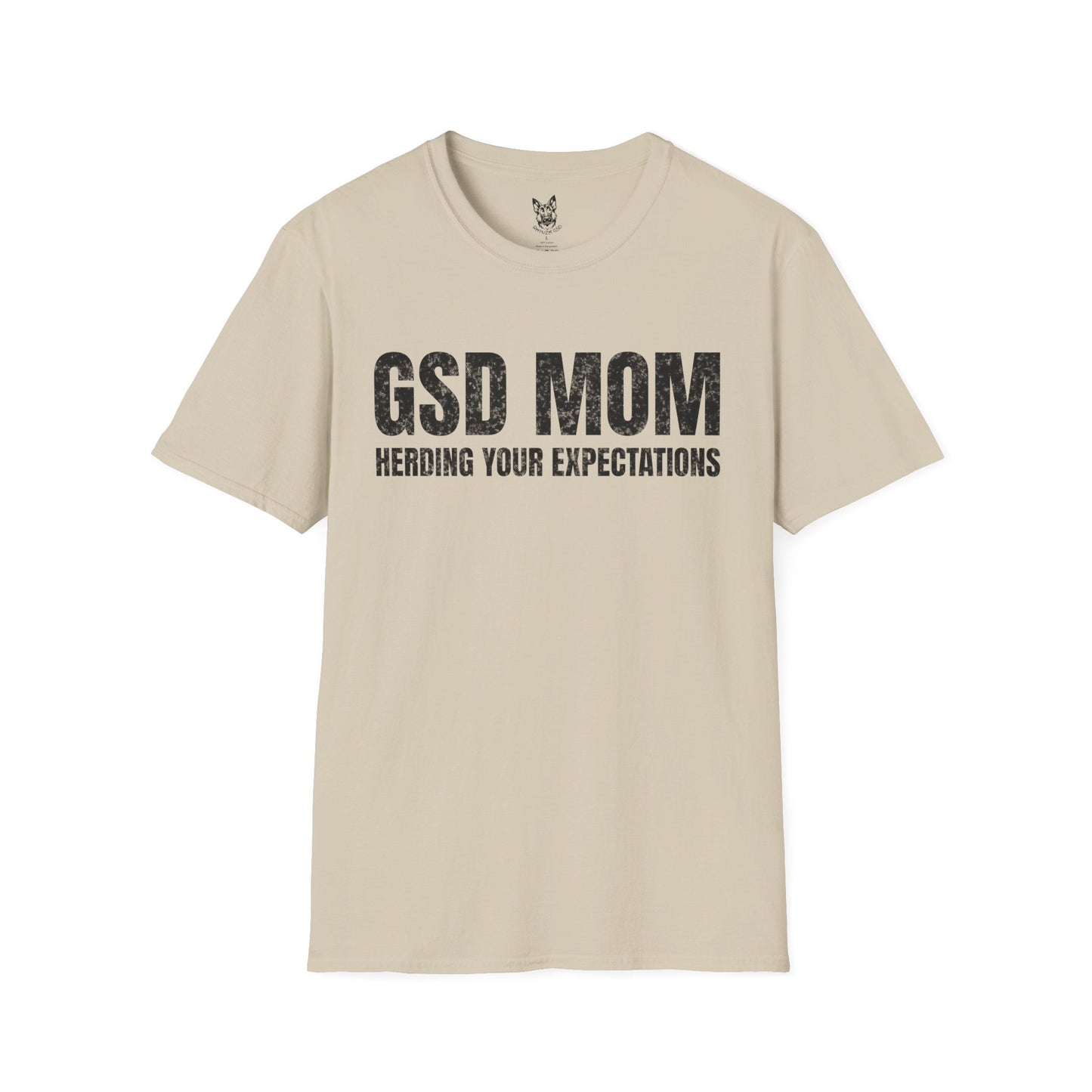 T-Shirt Sand / S Expectation Herder – Relatable German Shepherd T-Shirt (UK)