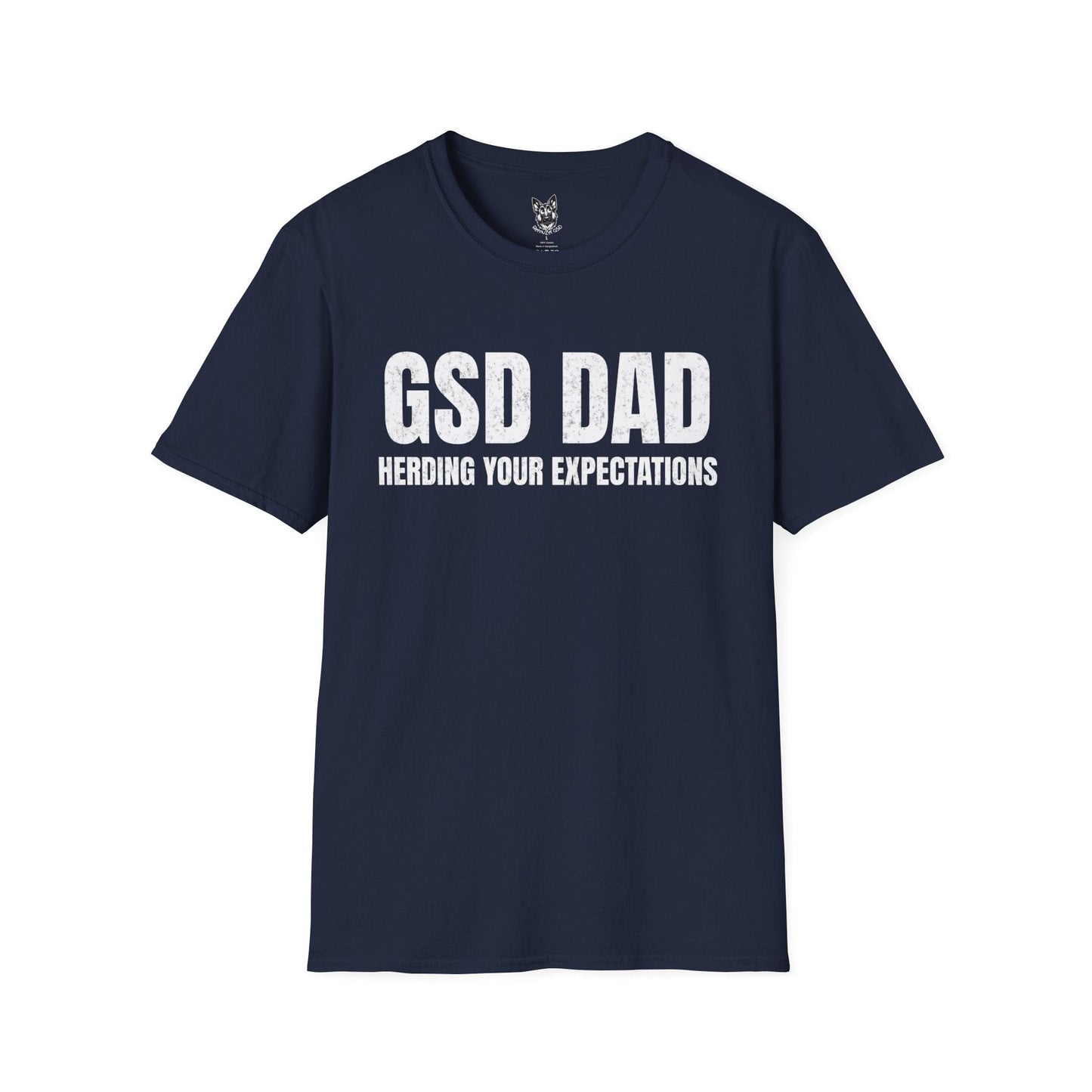 T-Shirt Navy / S Expectations, Managed – Funny German Shepherd T-Shirt (UK)