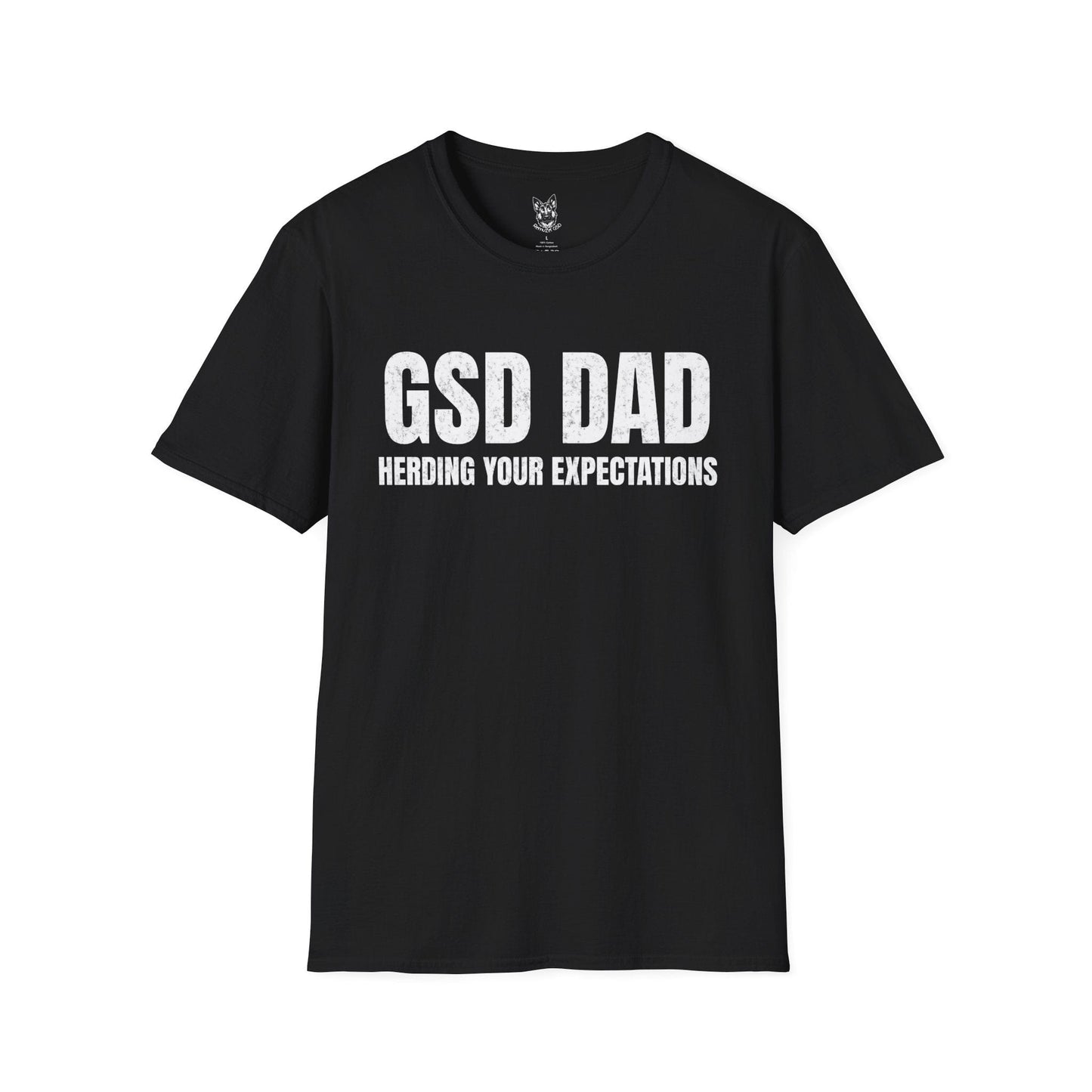 T-Shirt Black / S Expectations, Managed – Funny German Shepherd T-Shirt (UK)