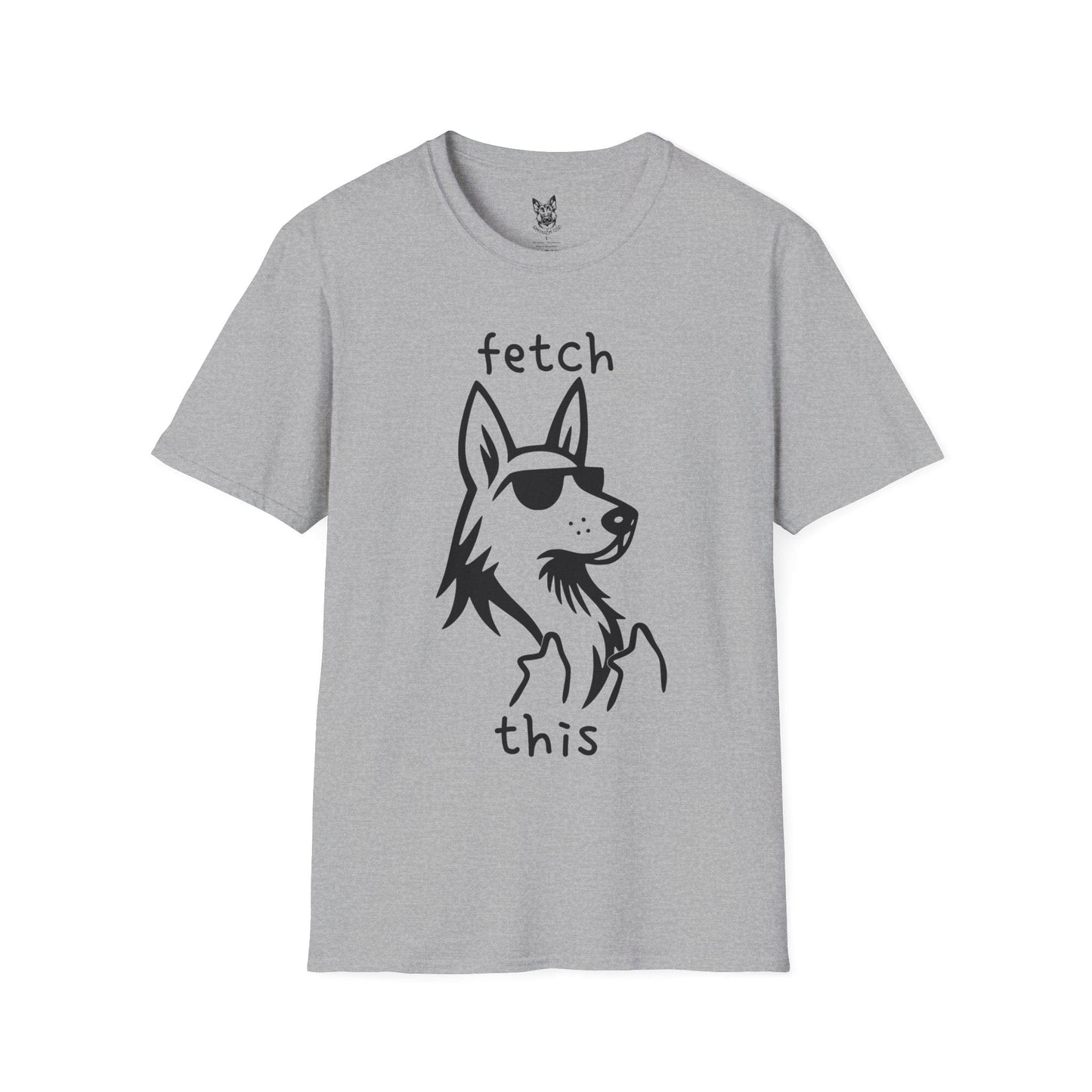 T-Shirt Sport Grey / S fetch this – Sassy German Shepherd T-Shirt (UK)