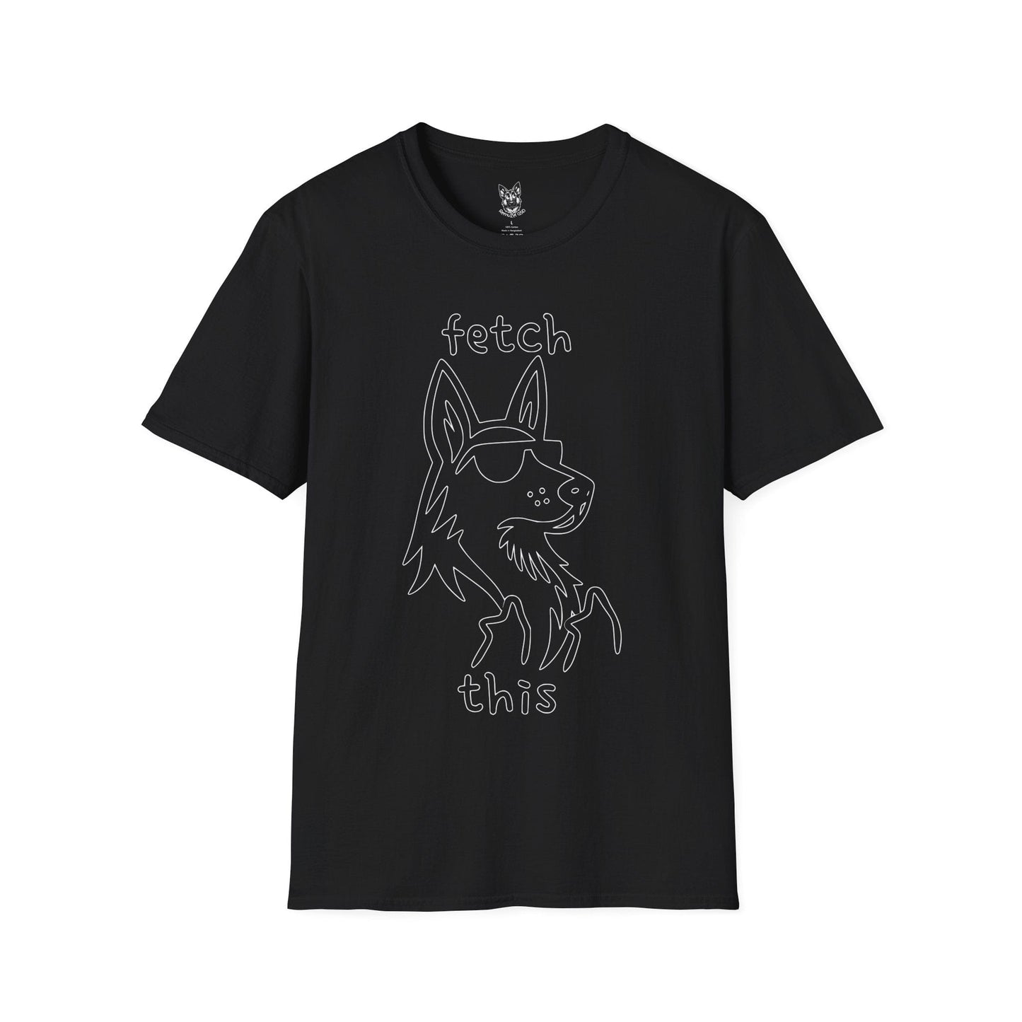 T-Shirt Black / S fetch this – Sassy German Shepherd T-Shirt (UK)