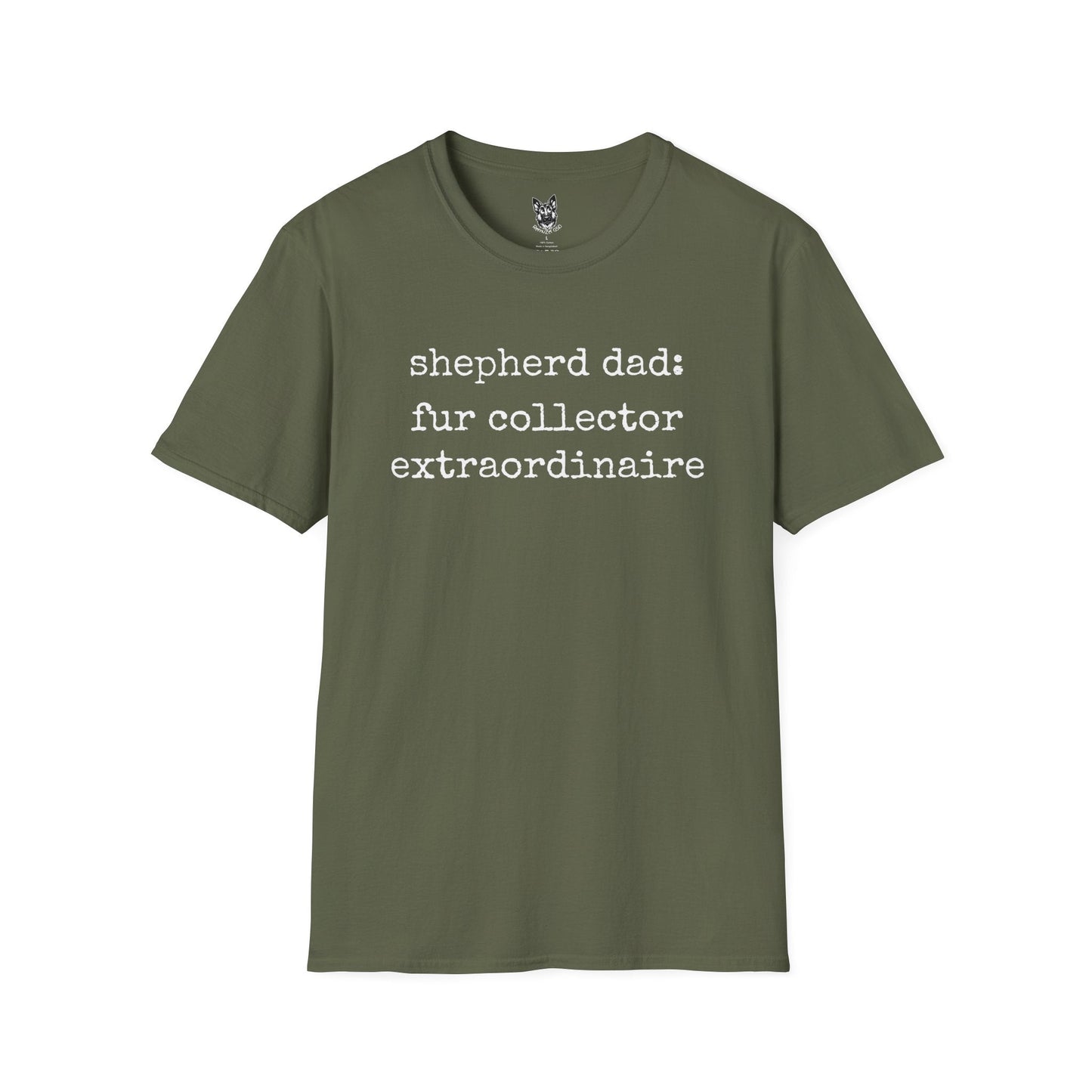 T-Shirt Military Green / S Fur Collector Extraordinaire – Relatable German Shepherd T-Shirt (UK)