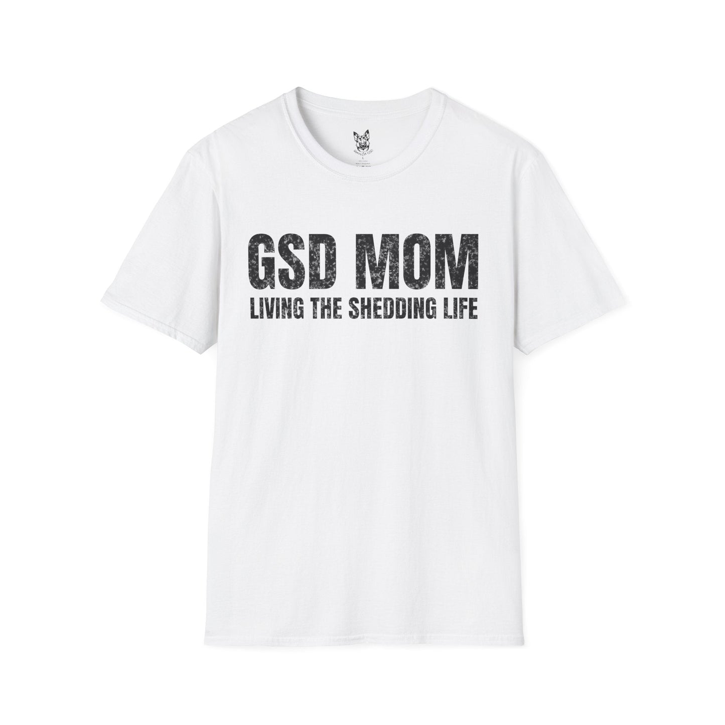 T-Shirt White / S Fur Everywhere, Proud GSD Mom – Funny German Shepherd T-Shirt (UK)
