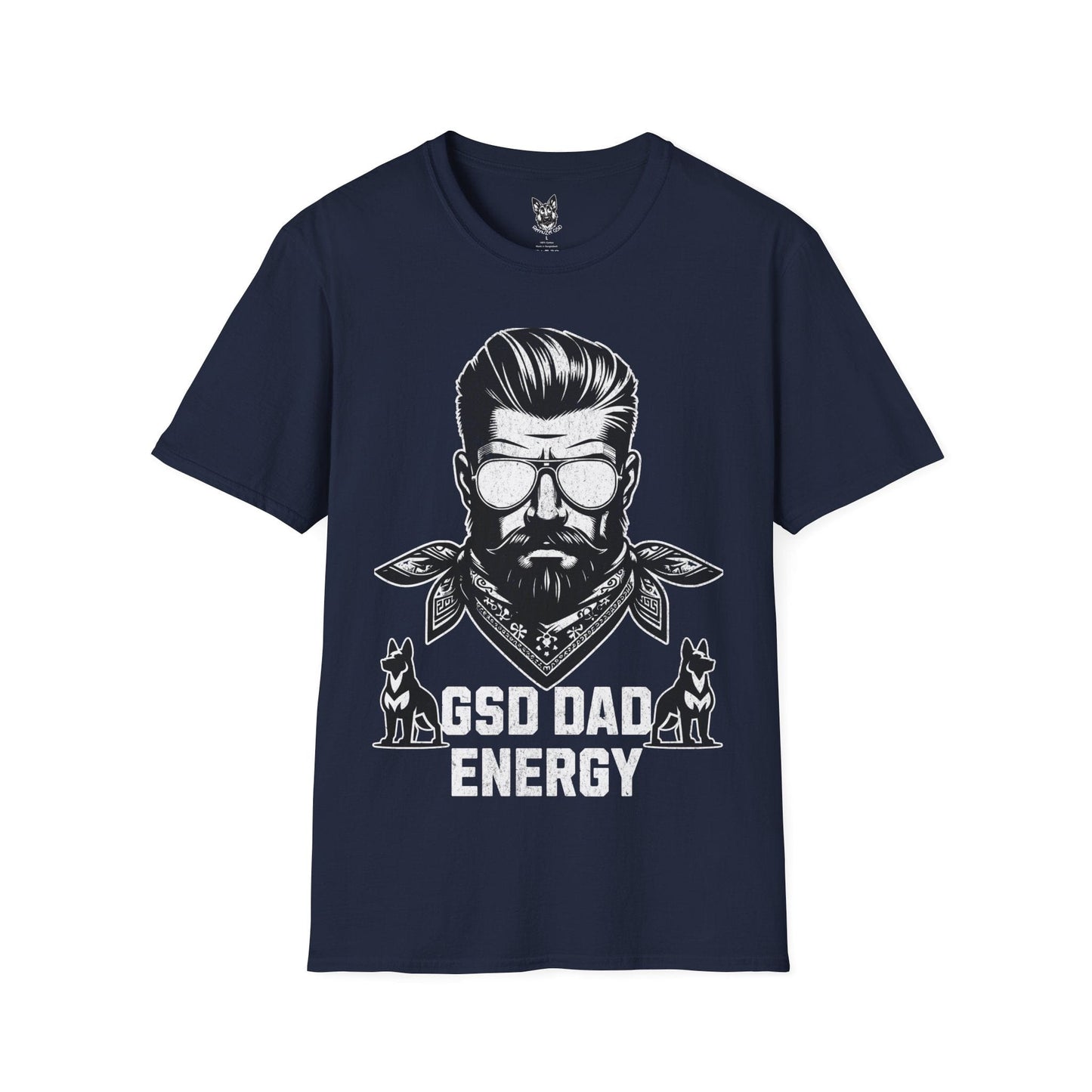 T-Shirt Navy / S GSD Dad Energy – Outlaw German Shepherd T-Shirt (UK)