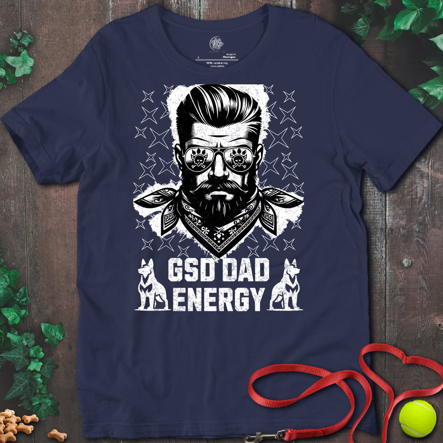 RemuzelGSD T-Shirt Navy / S GSD Dad Energy T-shirt