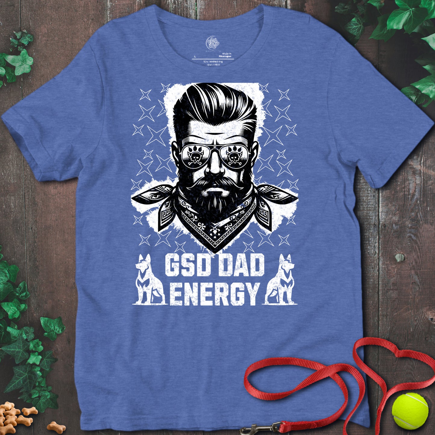 RemuzelGSD T-Shirt Heather True Royal / S GSD Dad Energy T-shirt