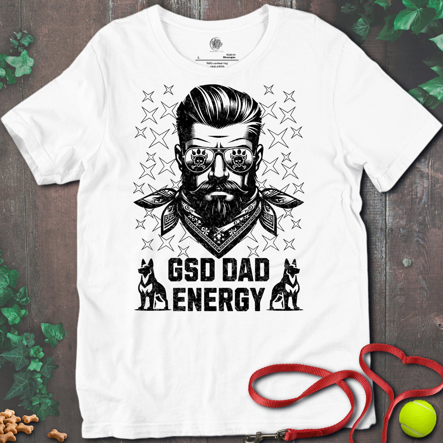 RemuzelGSD T-Shirt White / S GSD Dad Energy T-shirt