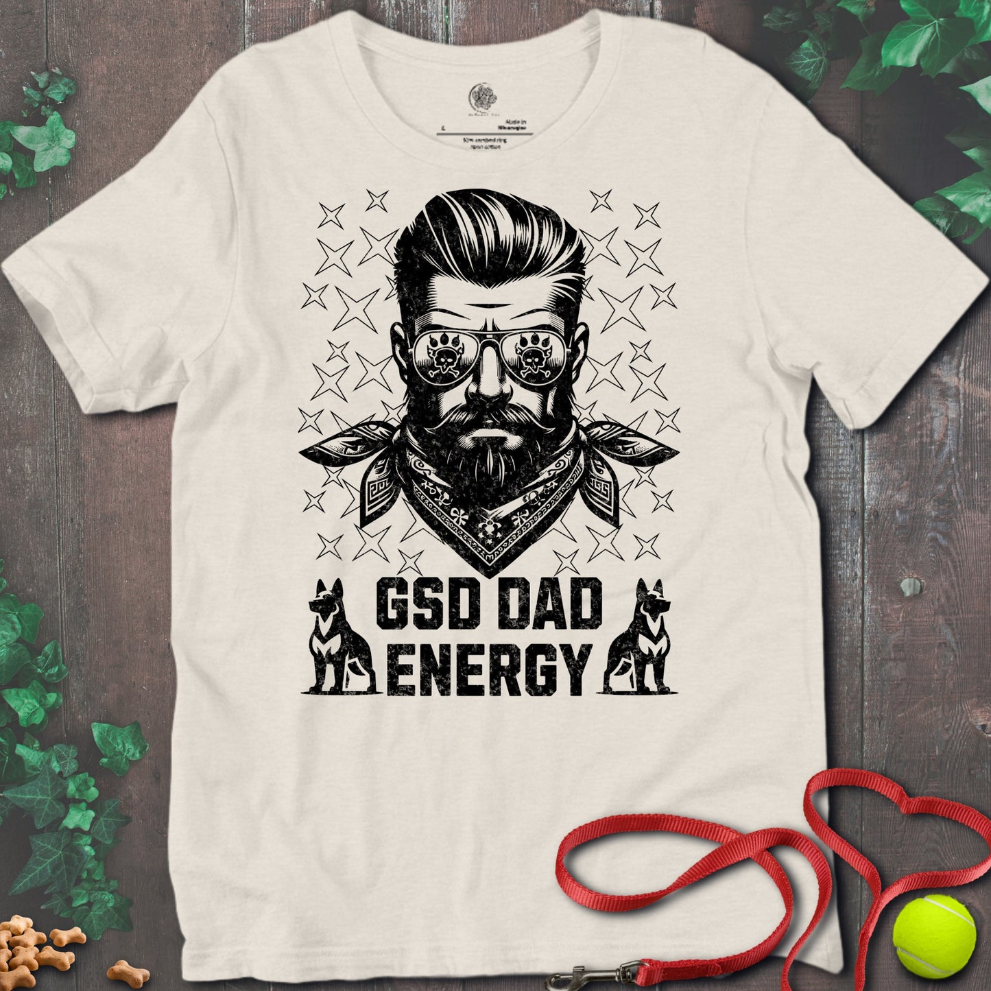 RemuzelGSD T-Shirt Heather Dust / S GSD Dad Energy T-shirt