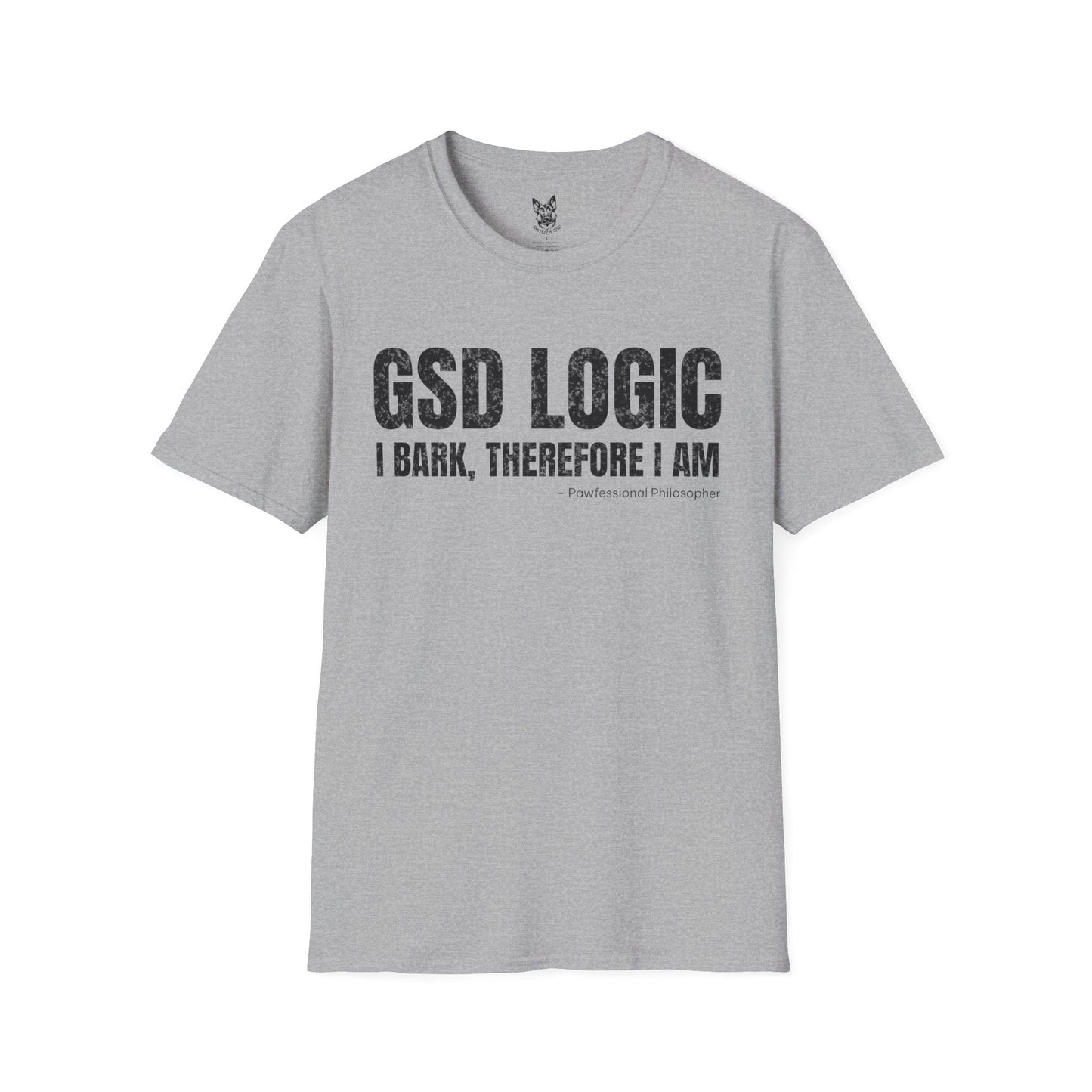 T-Shirt Sport Grey / S GSD Logic – Clever German Shepherd T-Shirt (UK)