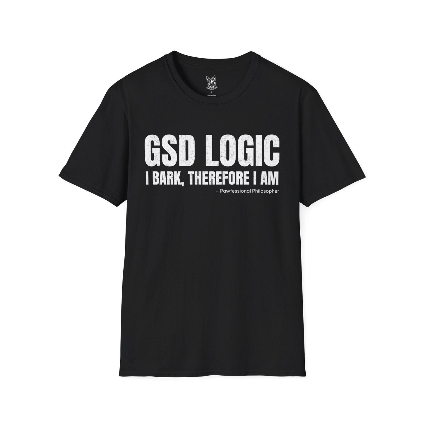 T-Shirt Black / S GSD Logic – Clever German Shepherd T-Shirt (UK)
