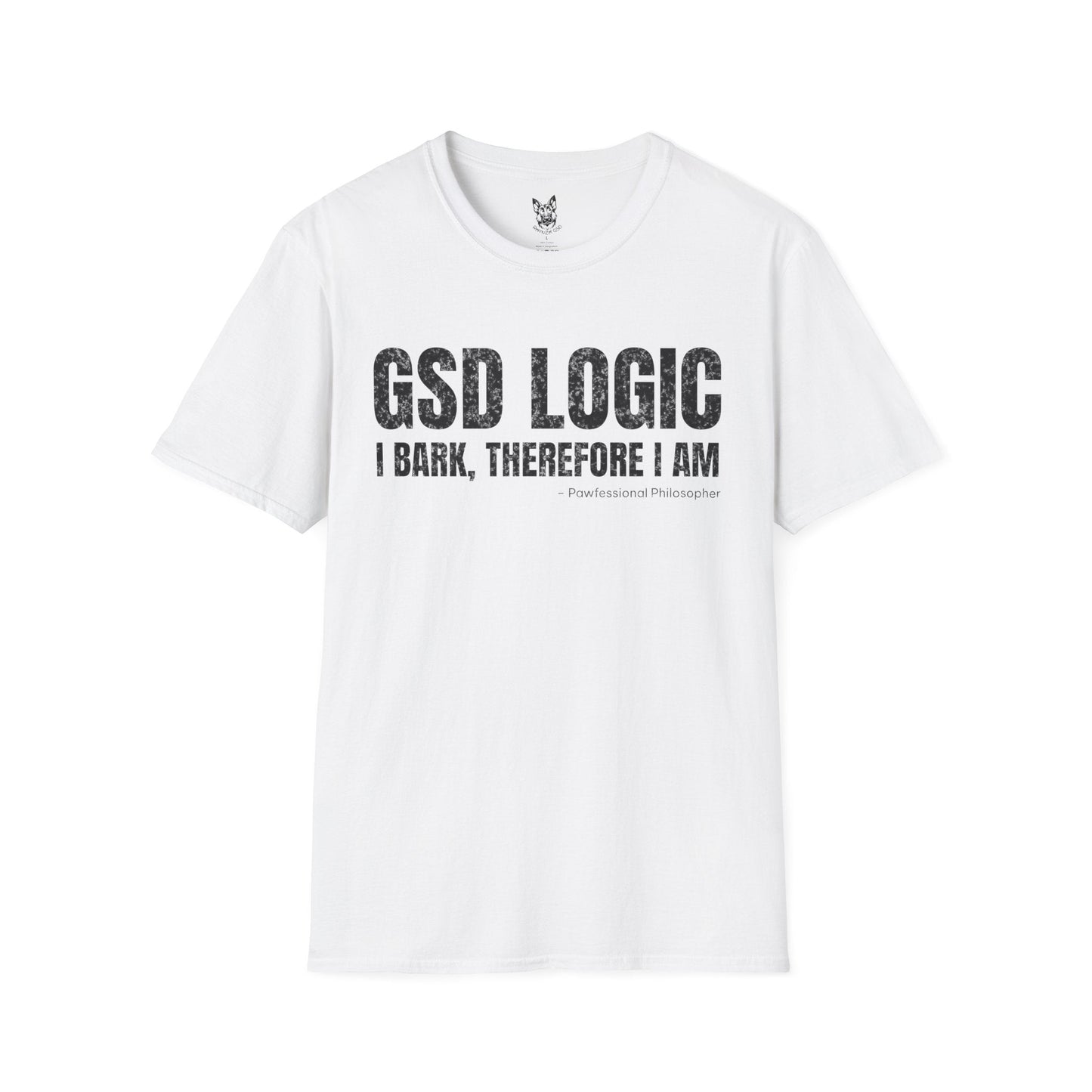 T-Shirt White / S GSD Logic – Clever German Shepherd T-Shirt (UK)