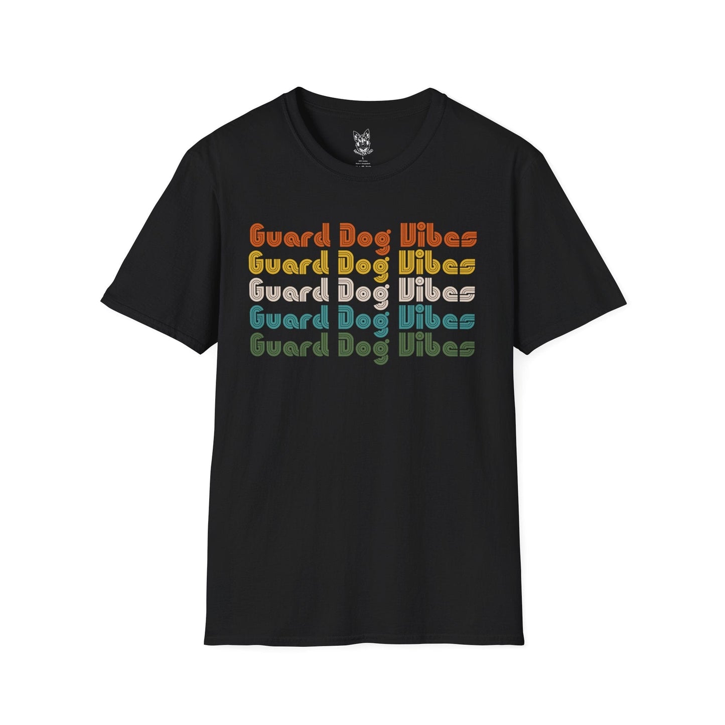 T-Shirt Black / S Guard Dog Vibes – Bold German Shepherd T-Shirt (UK)