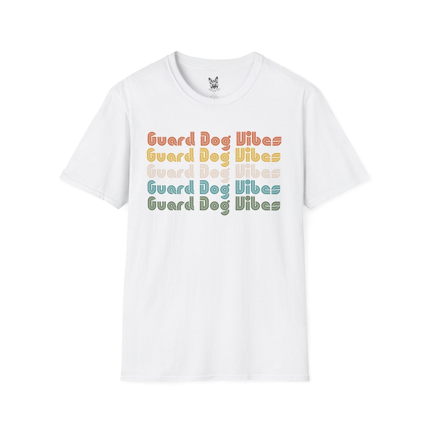 T-Shirt White / S Guard Dog Vibes – Bold German Shepherd T-Shirt (UK)