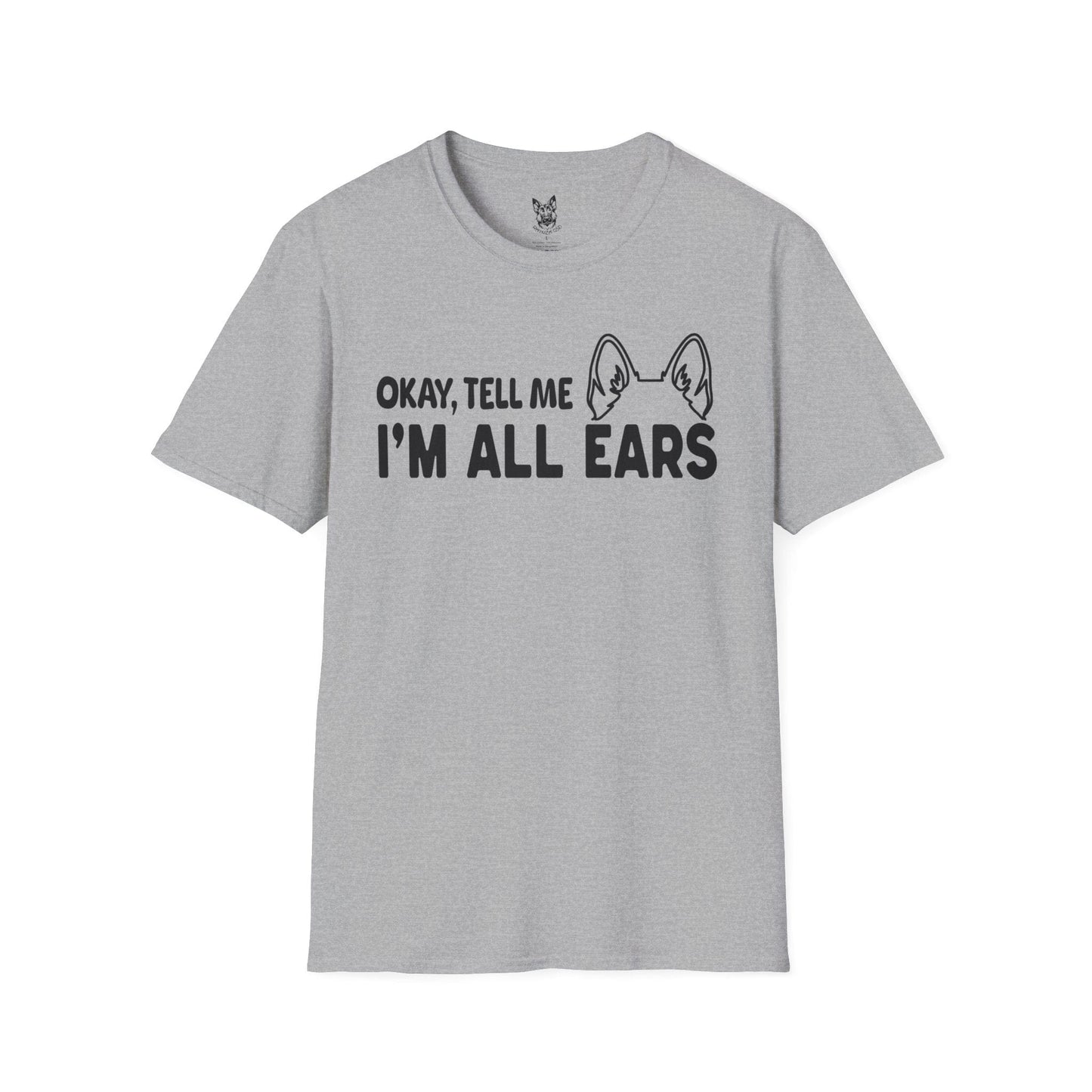 T-Shirt Sport Grey / S I’m All Ears – Funny German Shepherd T-Shirt (UK)
