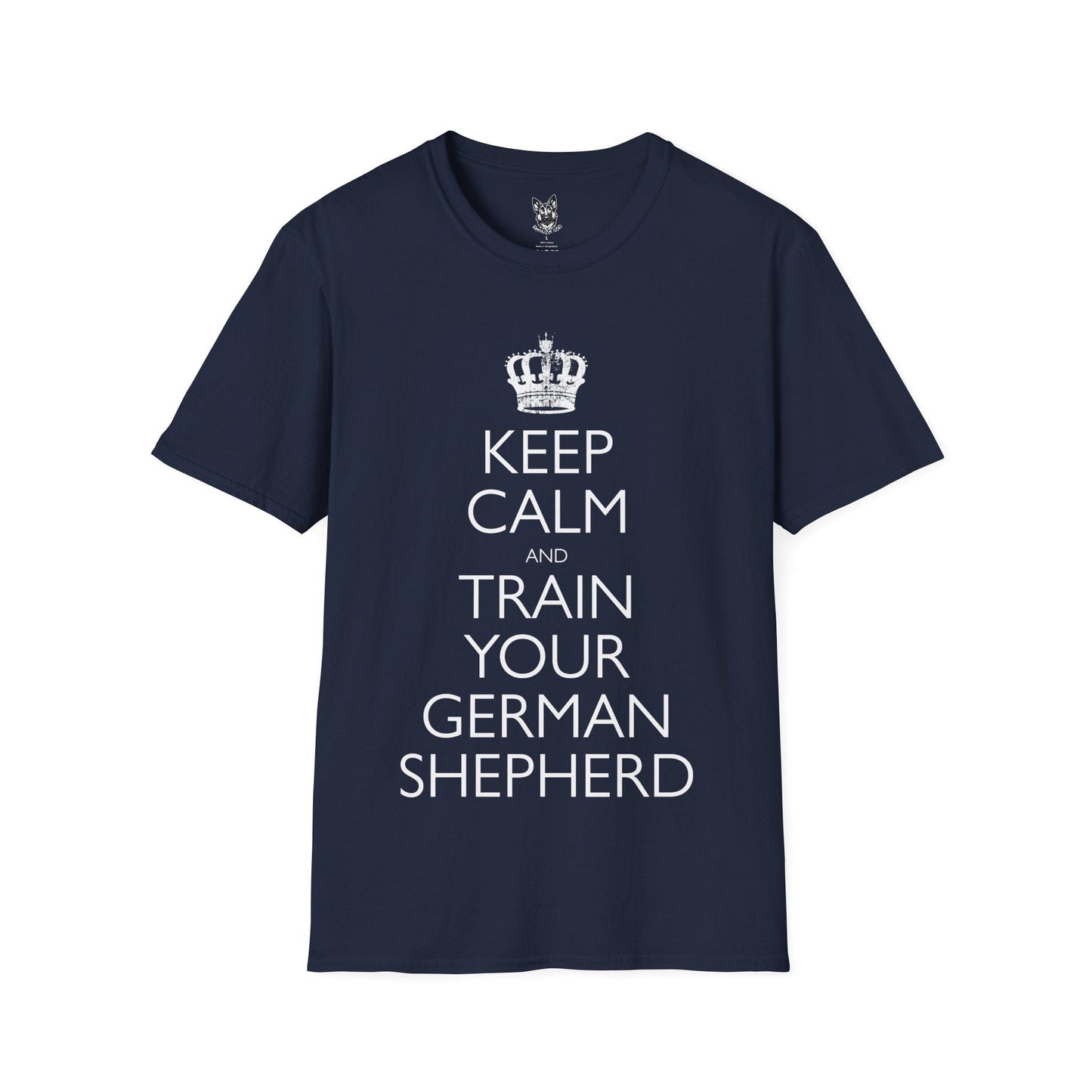T-Shirt Navy / S Keep Calm and Train – Proud German Shepherd T-Shirt (UK)