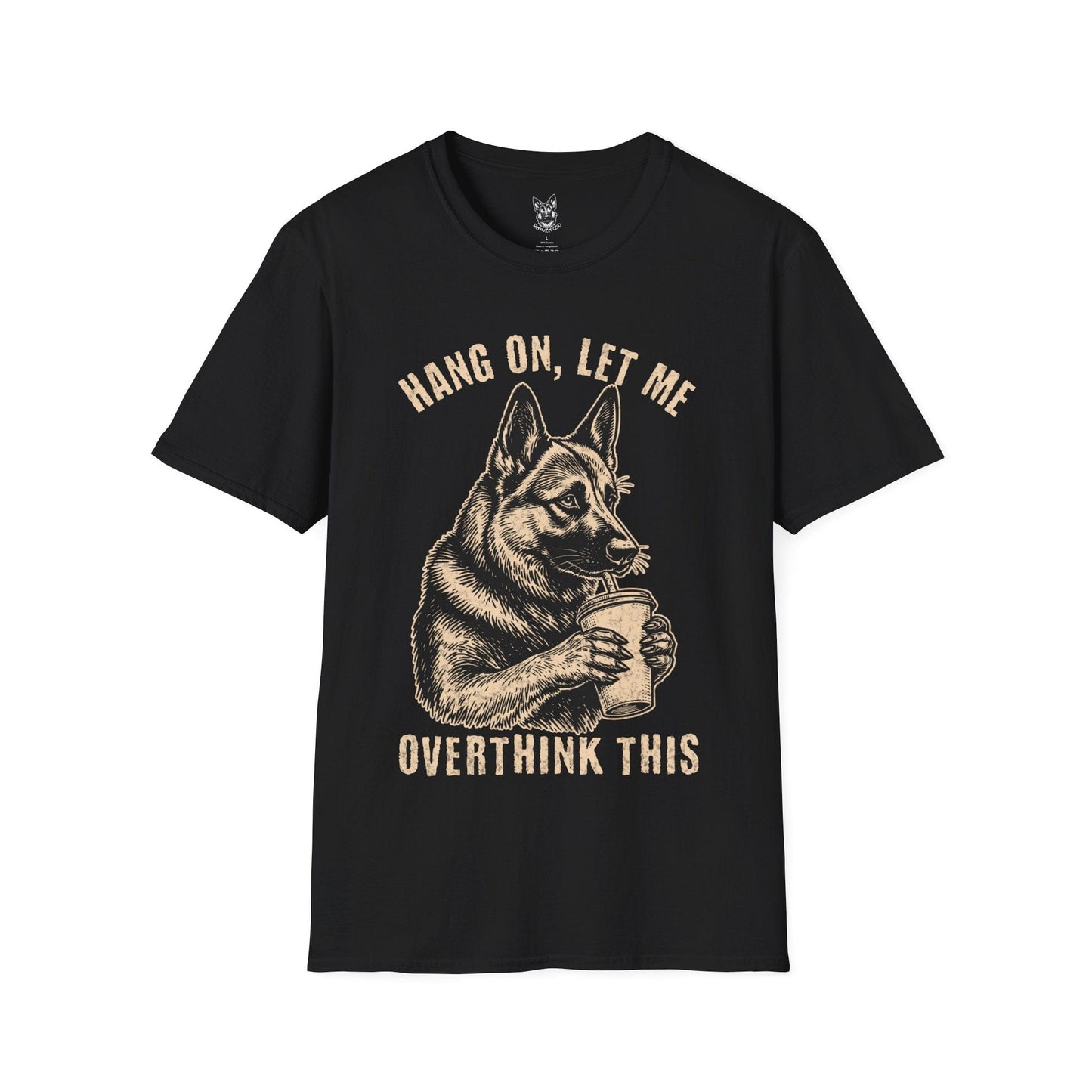 T-Shirt Black / S Let Me Overthink This – Relatable German Shepherd T-Shirt (UK)