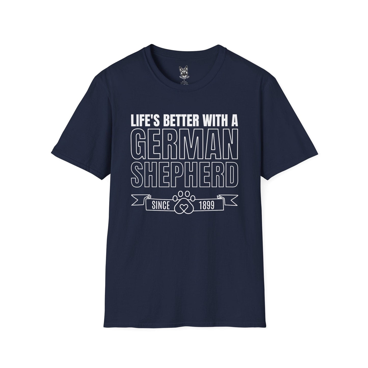 T-Shirt Navy / S Life’s Better With One – Proud German Shepherd T-Shirt (UK)
