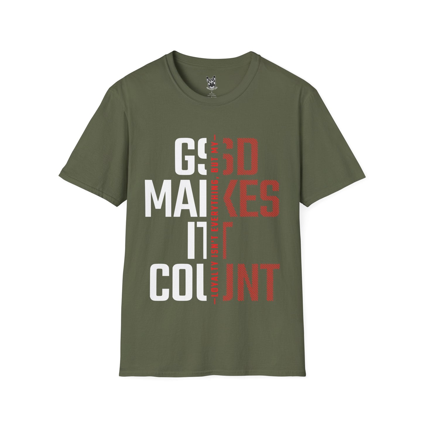 T-Shirt Military Green / S Loyalty Counts – German Shepherd T-Shirt (UK)