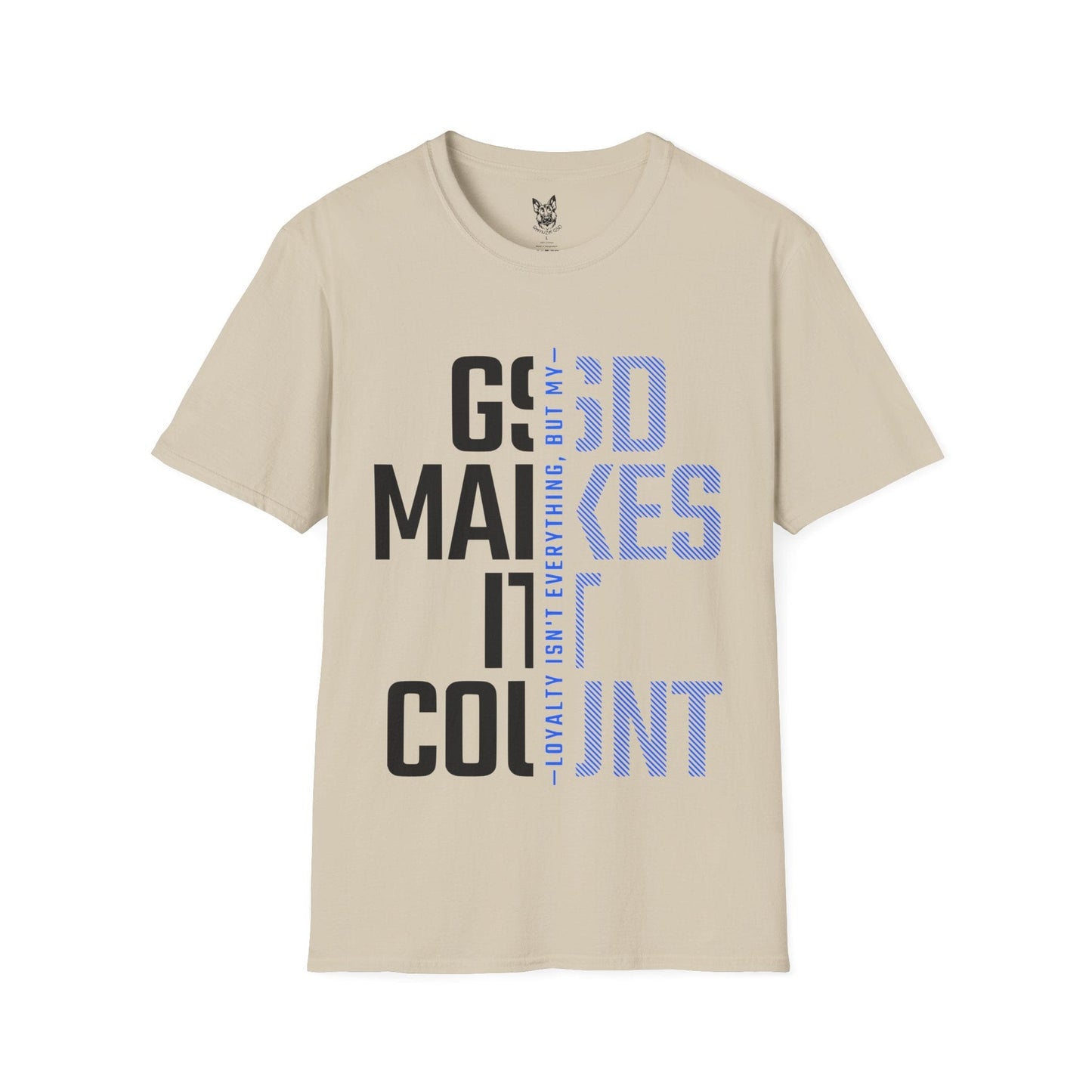 T-Shirt Sand / S Loyalty Counts – German Shepherd T-Shirt (UK)