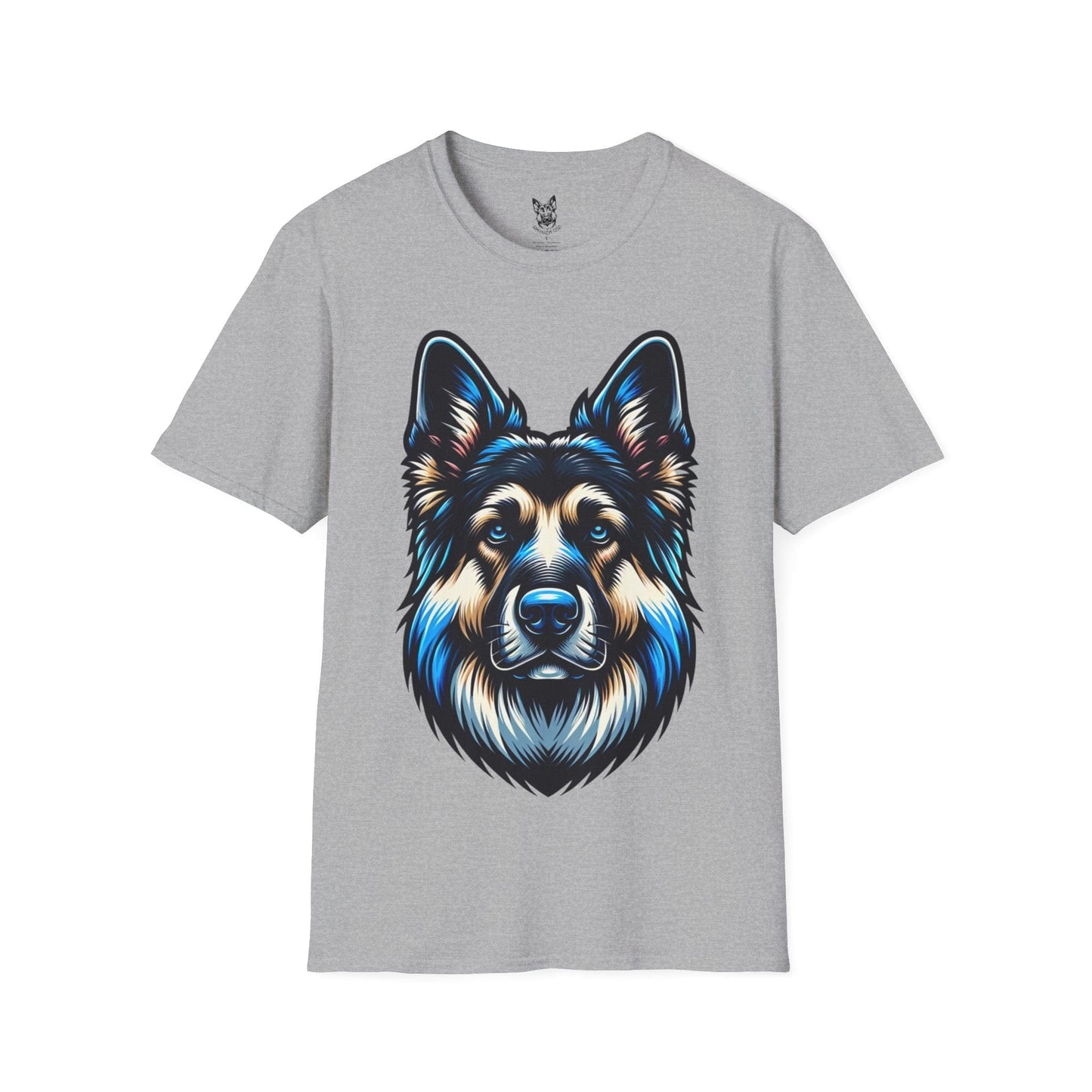 T-Shirt Sport Grey / S Neon Guardian – Bold German Shepherd T-Shirt (UK)