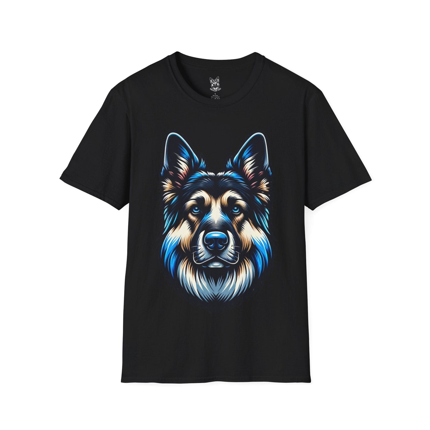 T-Shirt Black / S Neon Guardian – Bold German Shepherd T-Shirt (UK)