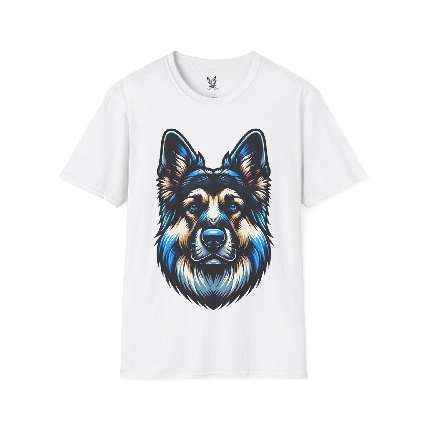T-Shirt White / S Neon Guardian – Bold German Shepherd T-Shirt (UK)
