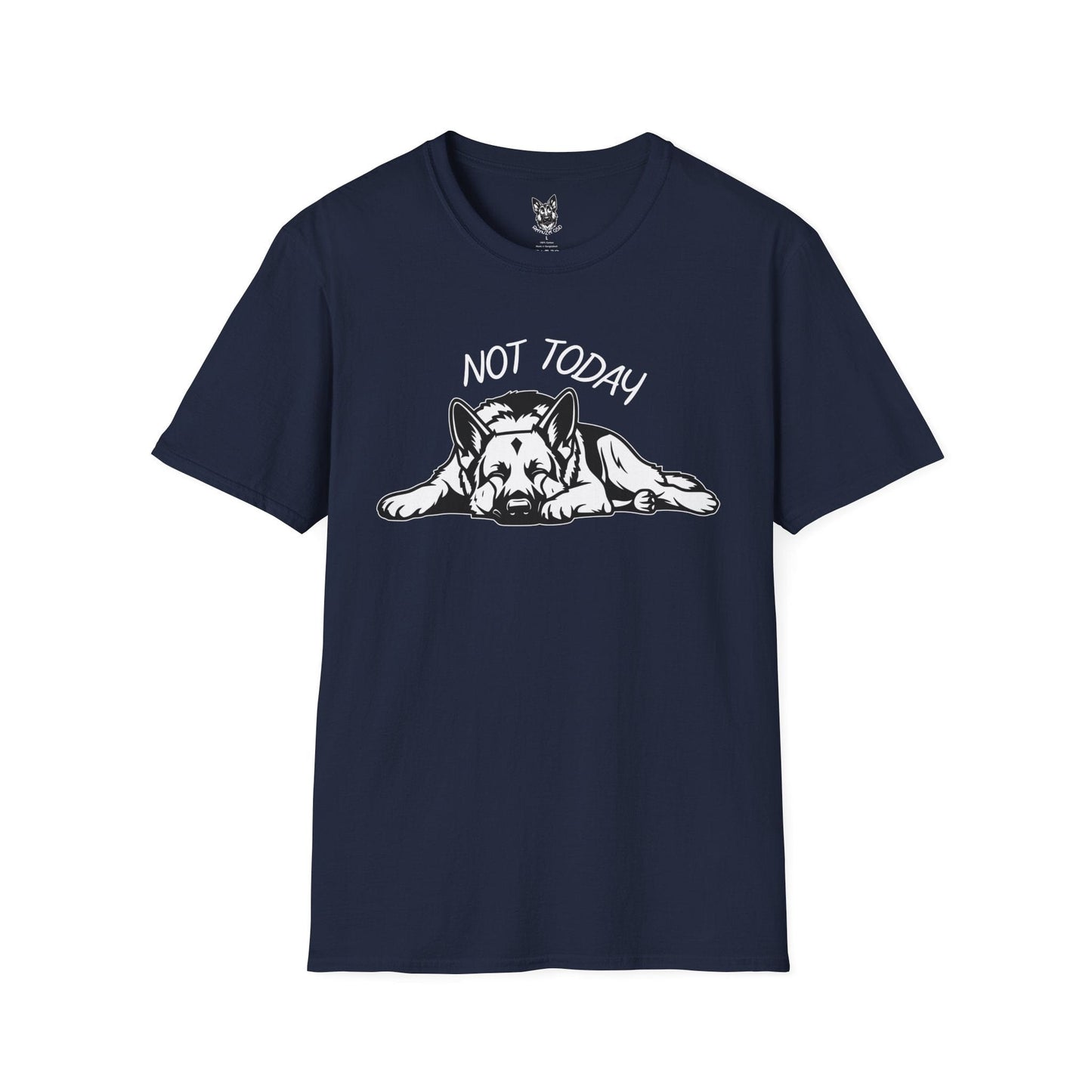 T-Shirt Navy / S Not Today, Hooman – Relatable German Shepherd T-Shirt (UK)