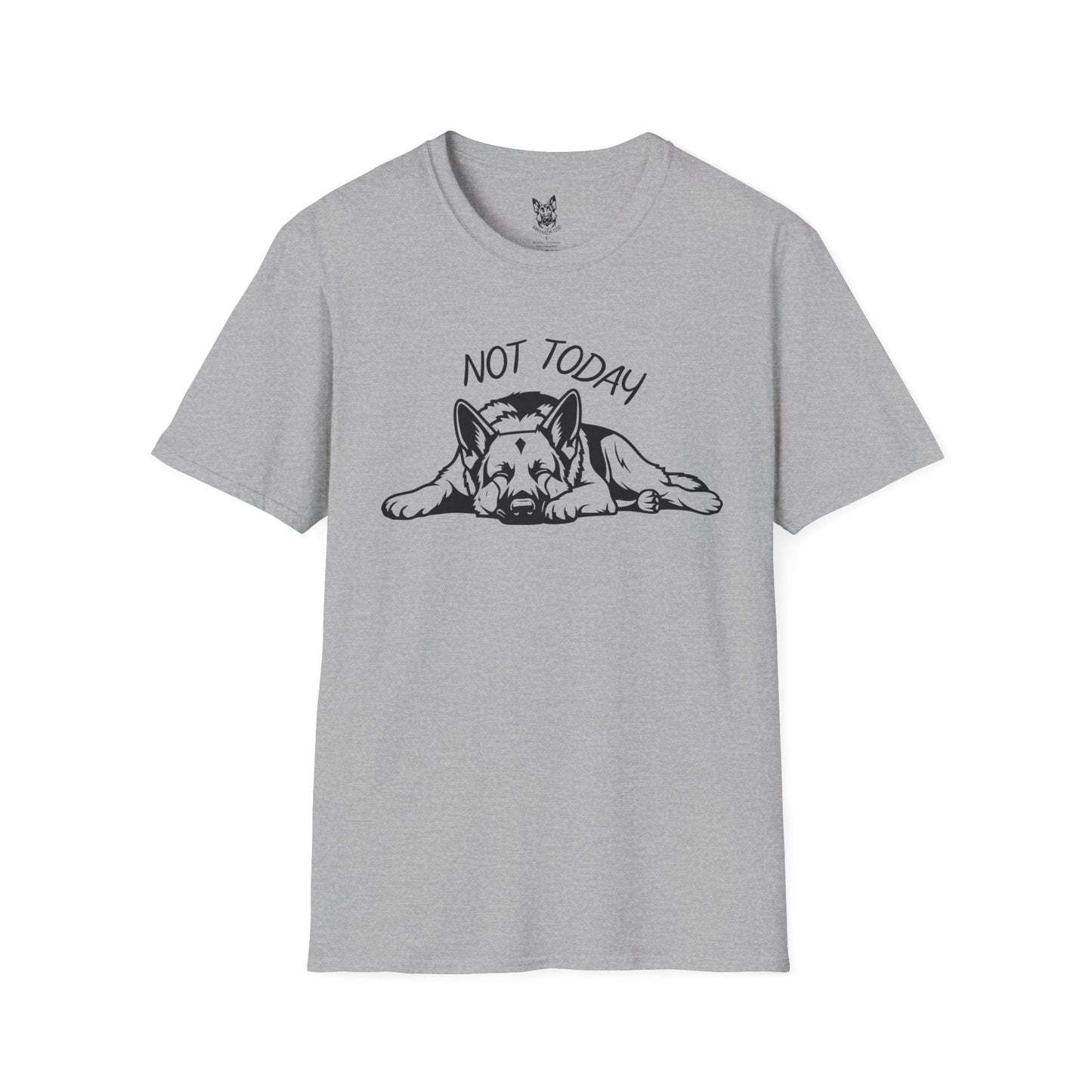T-Shirt Sport Grey / S Not Today, Hooman – Relatable German Shepherd T-Shirt (UK)