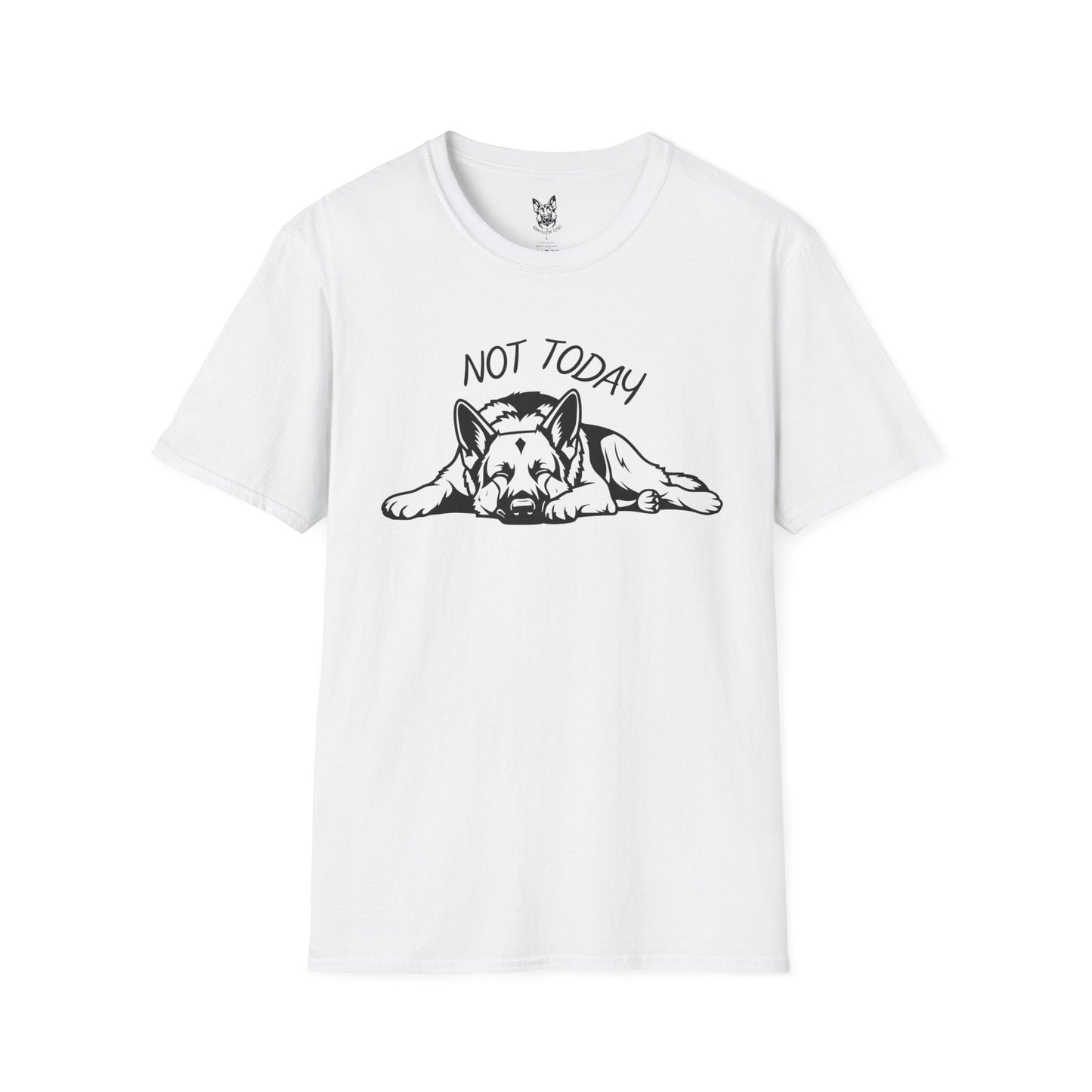 T-Shirt White / S Not Today, Hooman – Relatable German Shepherd T-Shirt (UK)