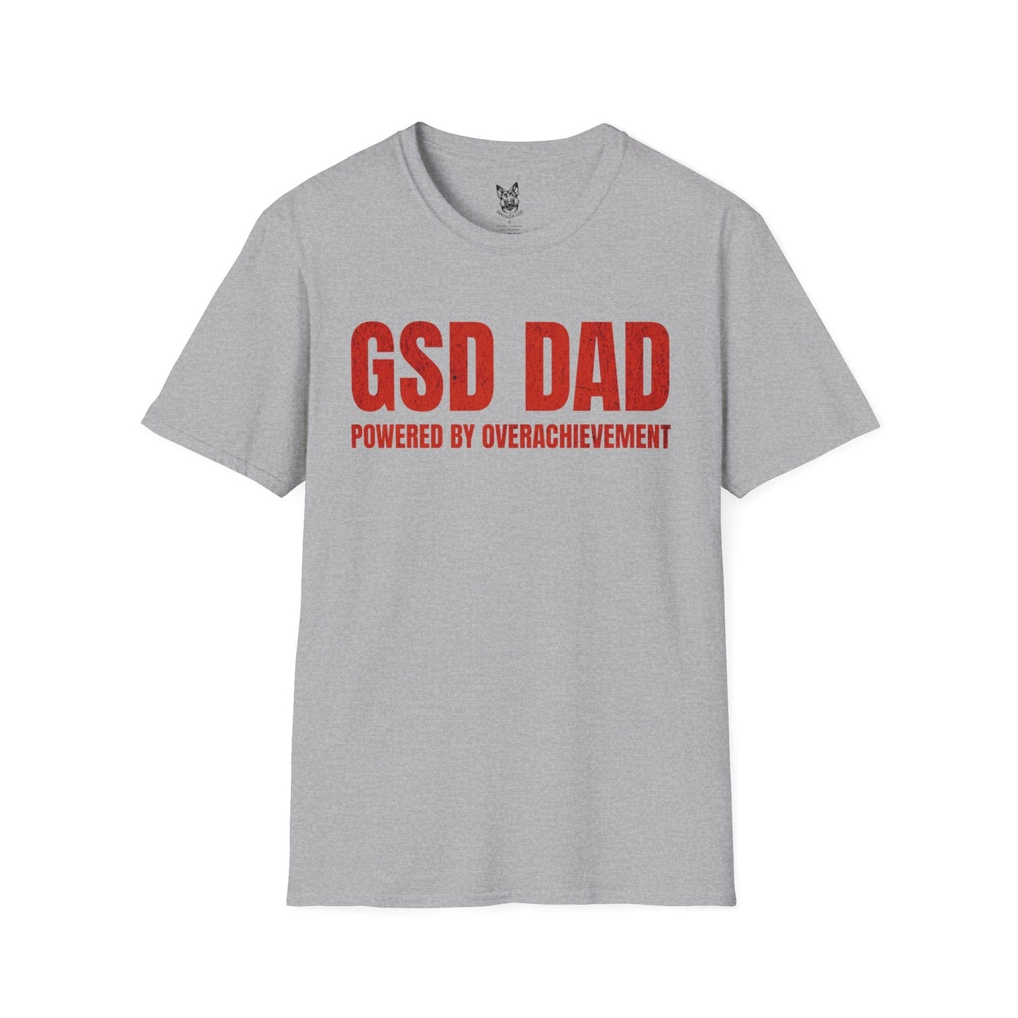 T-Shirt Sport Grey / S Overachievement Mode – Relatable German Shepherd T-Shirt (UK)