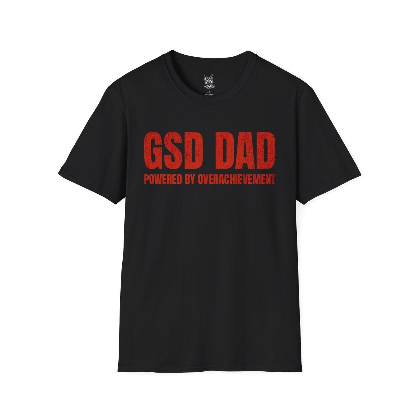 T-Shirt Black / S Overachievement Mode – Relatable German Shepherd T-Shirt (UK)