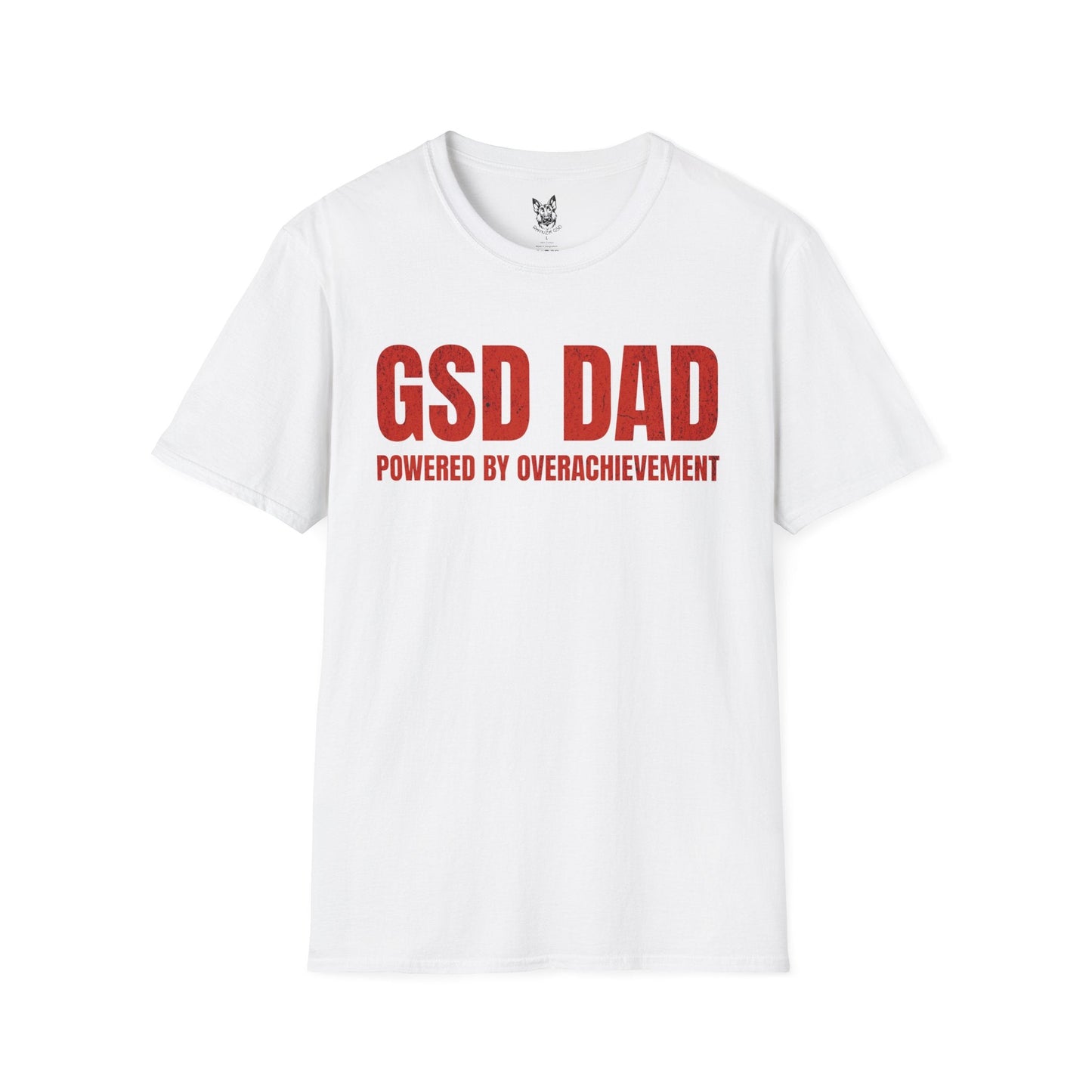 T-Shirt White / S Overachievement Mode – Relatable German Shepherd T-Shirt (UK)
