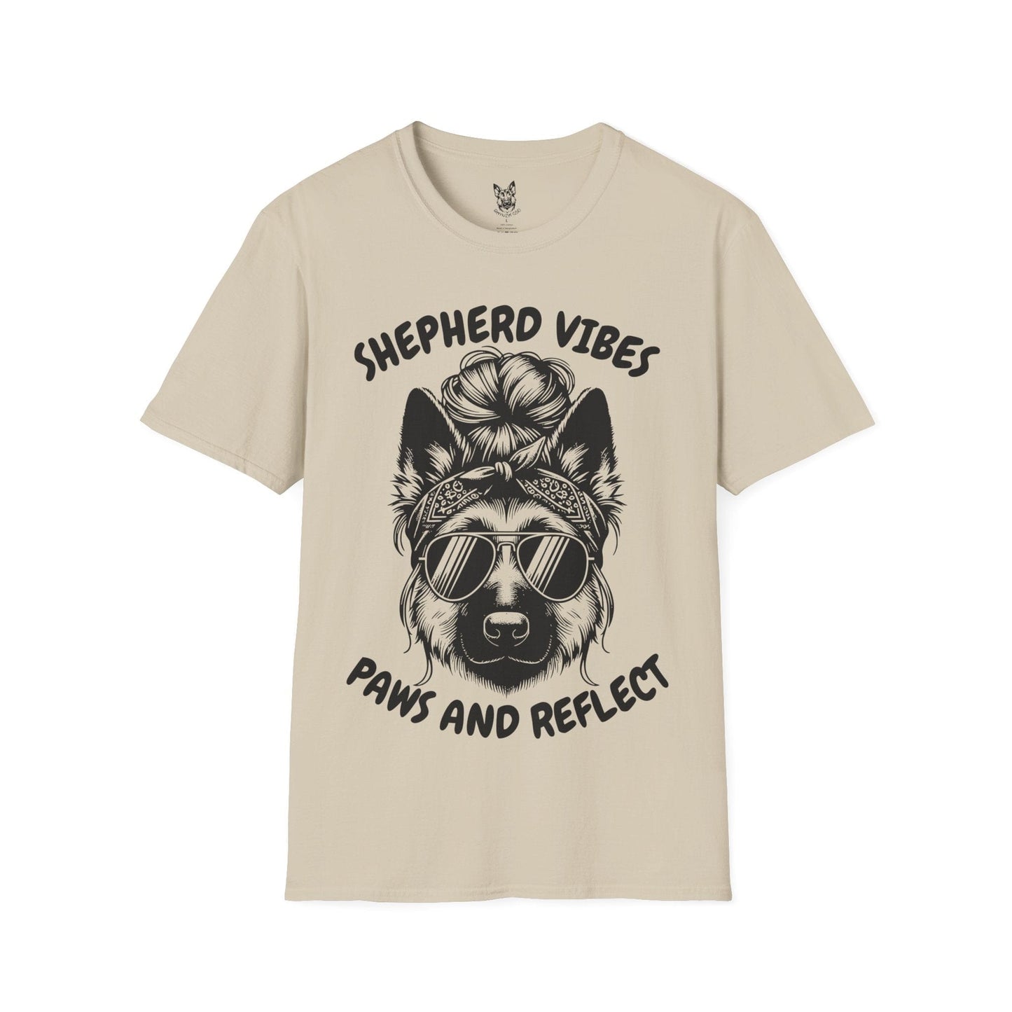 T-Shirt Sand / S Paws & Reflect – Zen German Shepherd T-Shirt (UK)